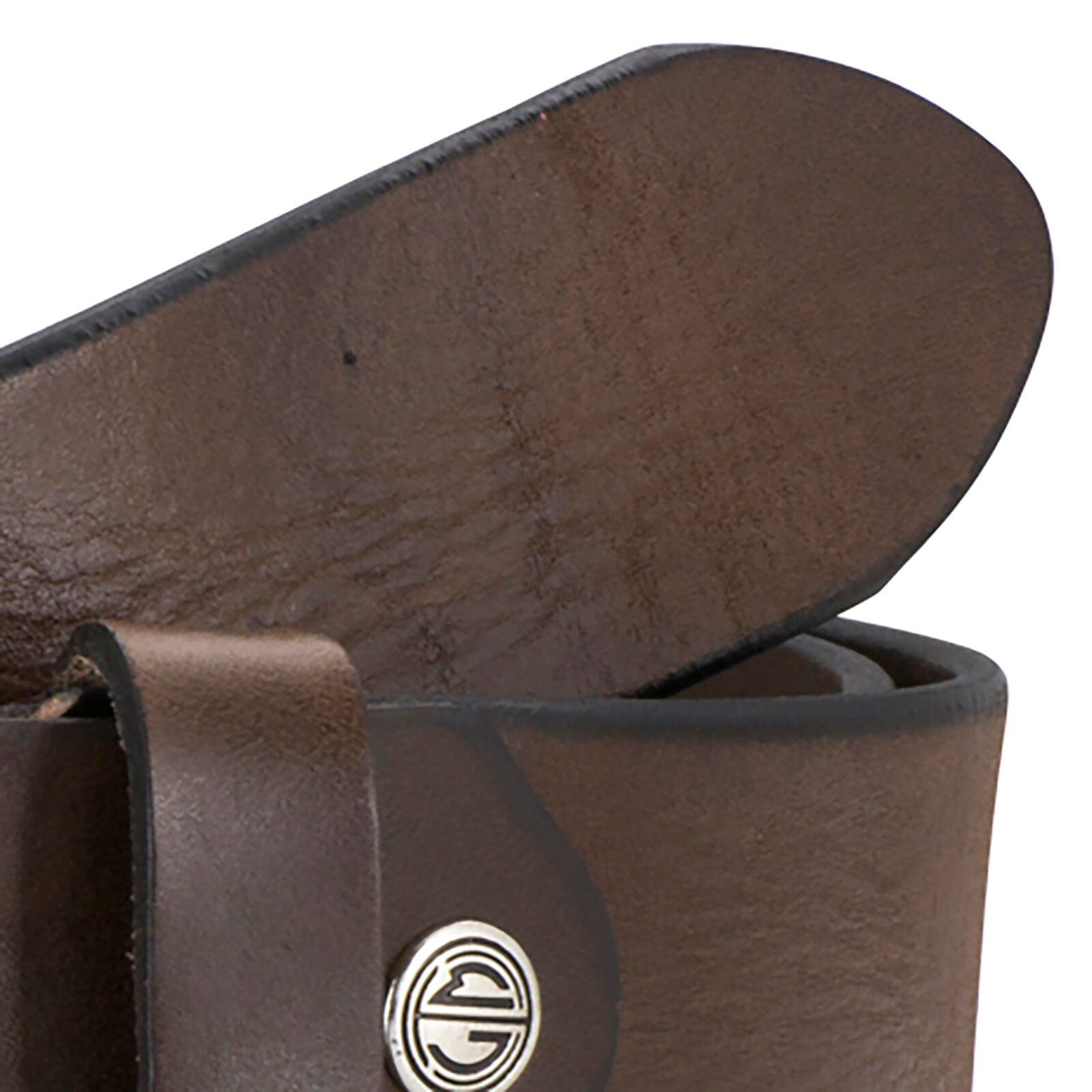 LINDENMANN leren heren riem, bruin
