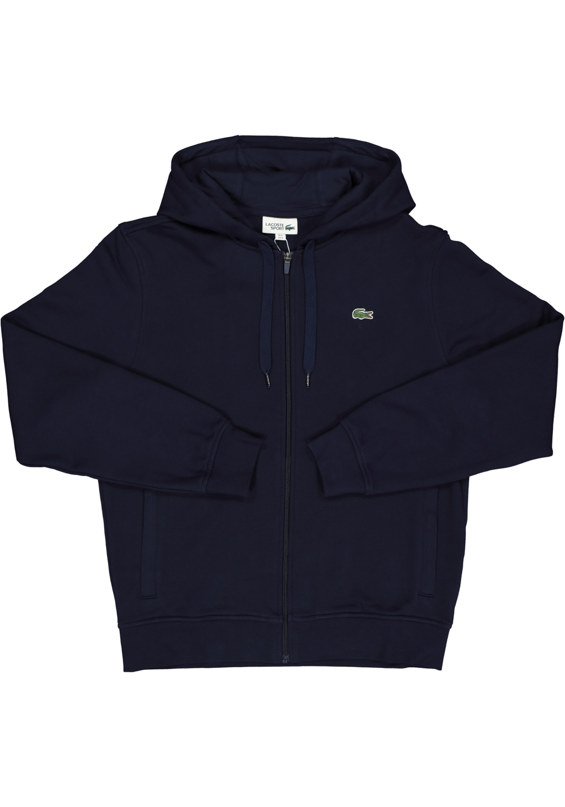 2-3614038122886_lacoste-trui_HR Lacoste heren hoodie sweatsvest, met rits, donkerblauw