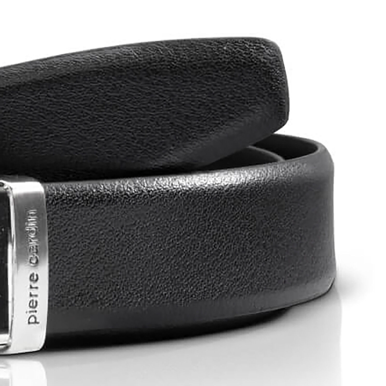 PIERRE CARDIN leren heren riem, zwart