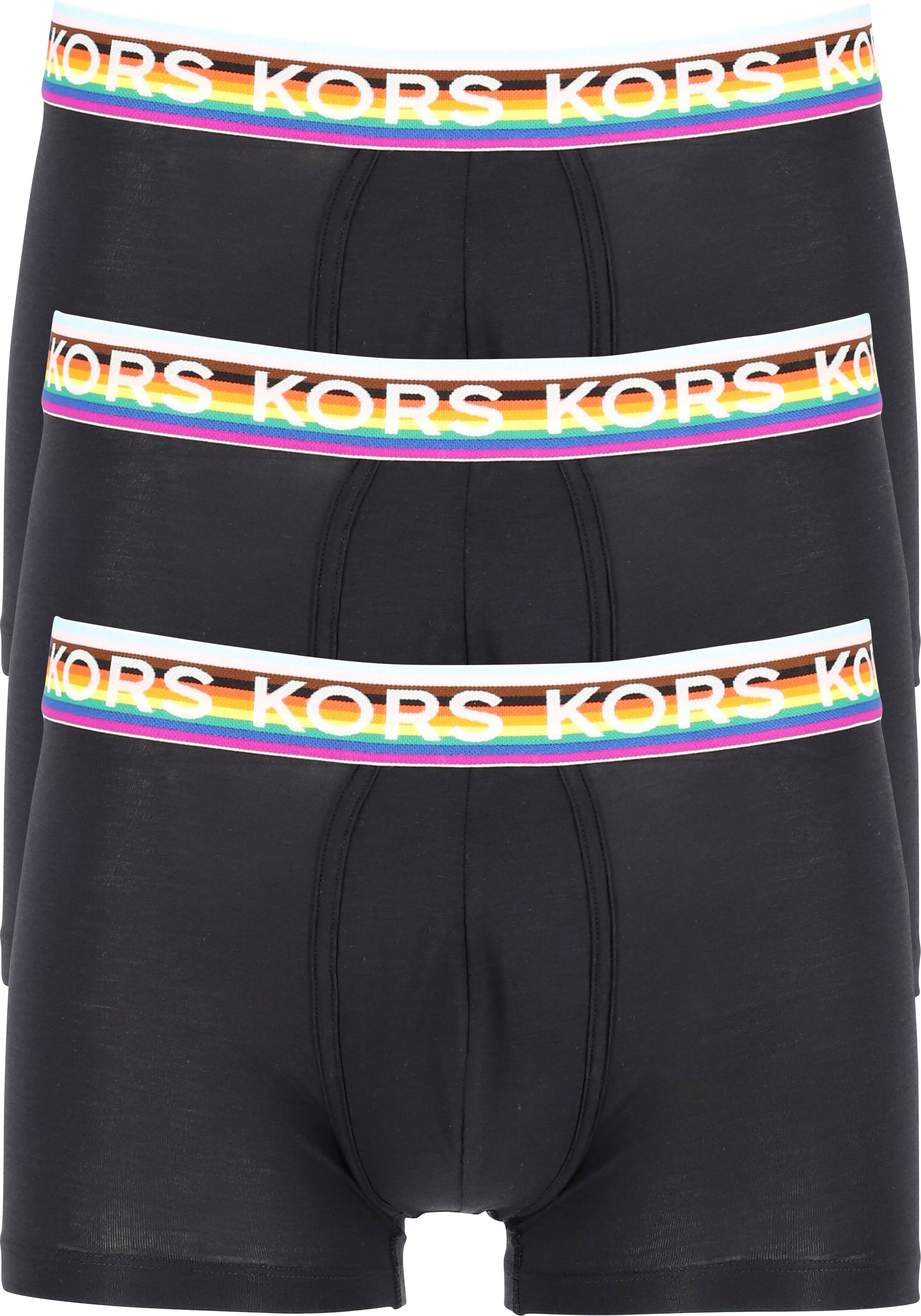 Michael Kors lage heren boxers kort (3-pack), zwart