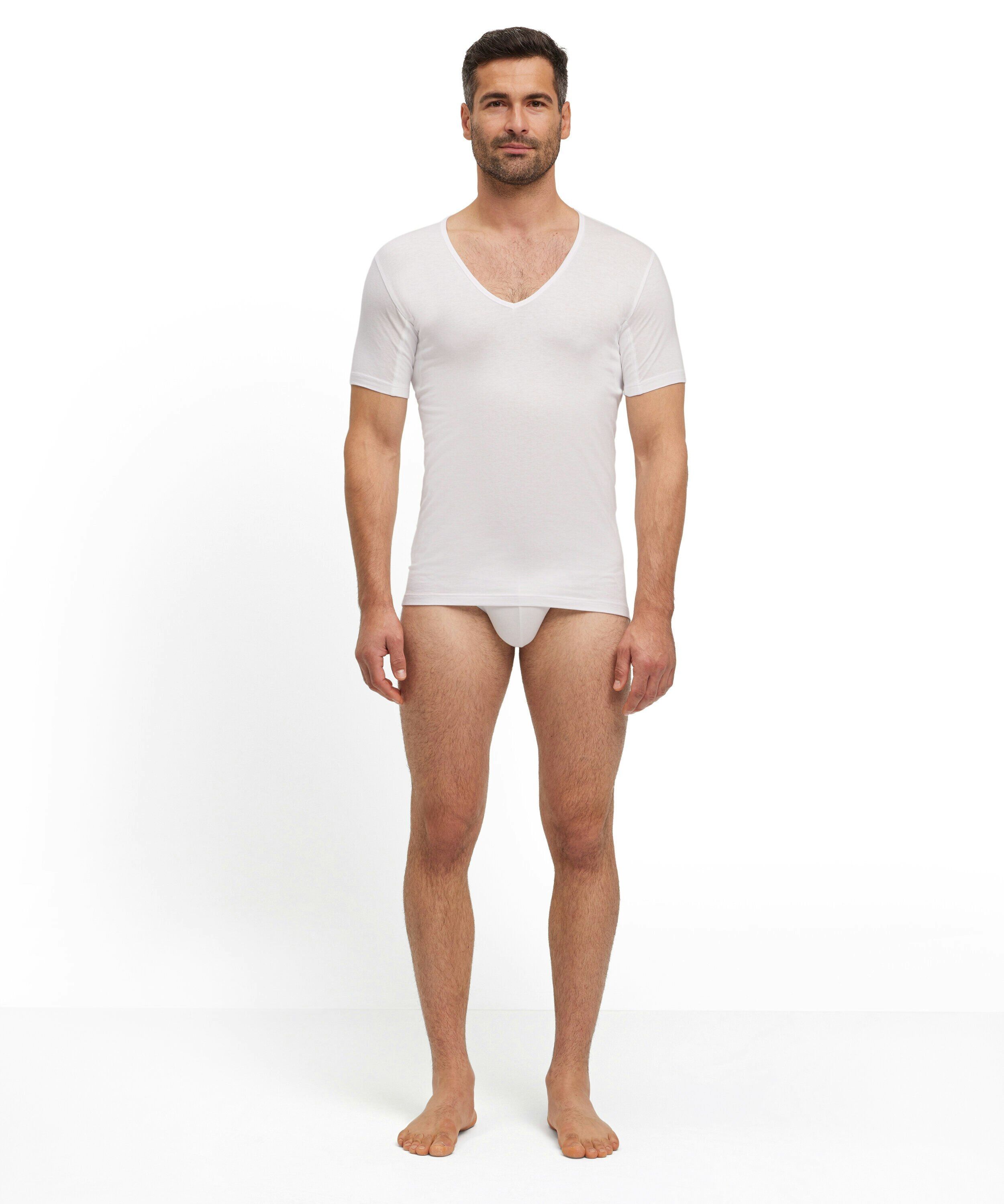 FALKE heren T-shirt Daily Climate Control, korte mouw, wit (white)
