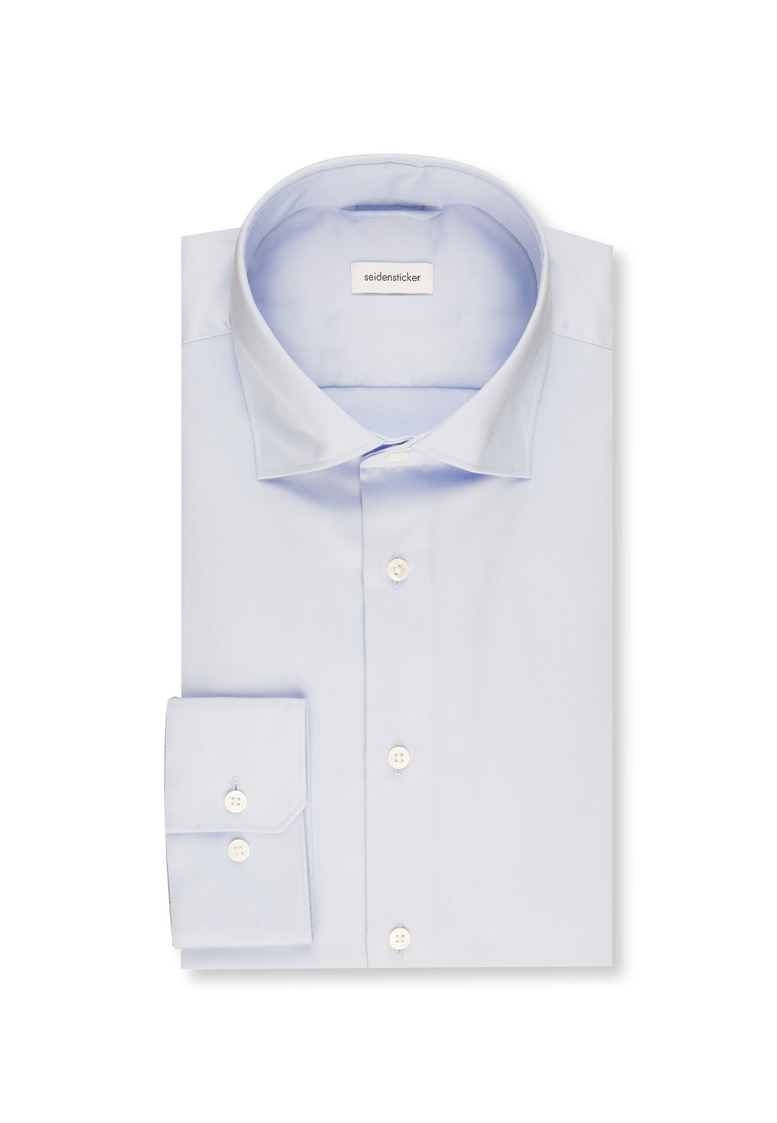 Seidensticker slim fit overhemd, popeline, blauw