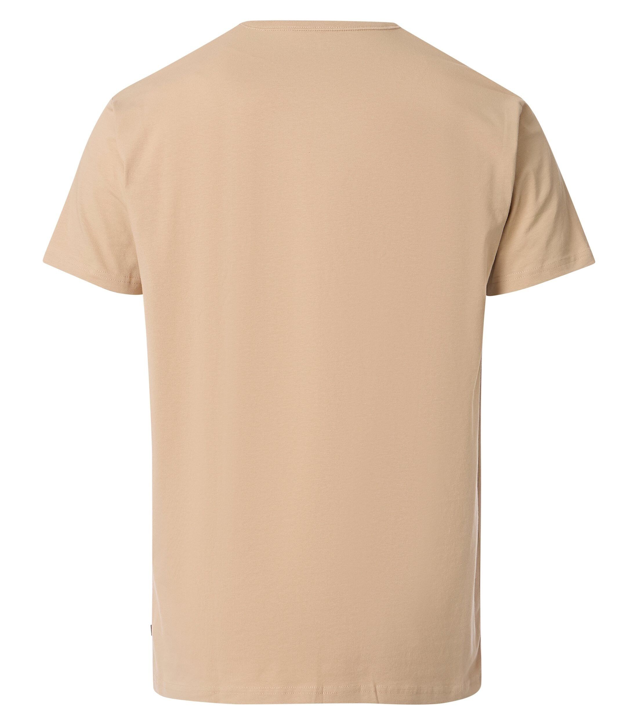 VENTI modern heren T-shirt (2-pack), beige