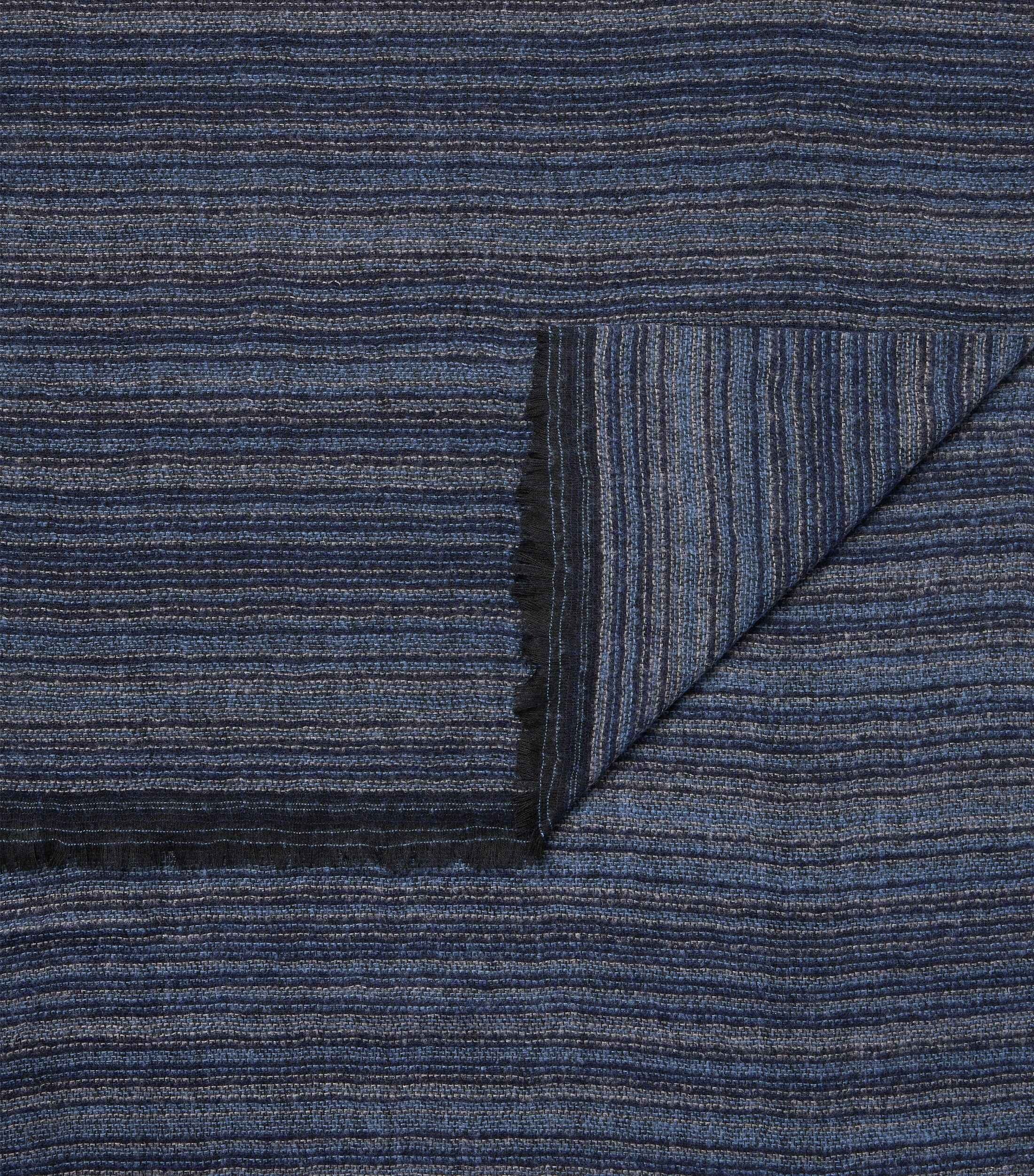 CASA MODA sjaal, blauw, donkerblauw, grijs, zwart dessin