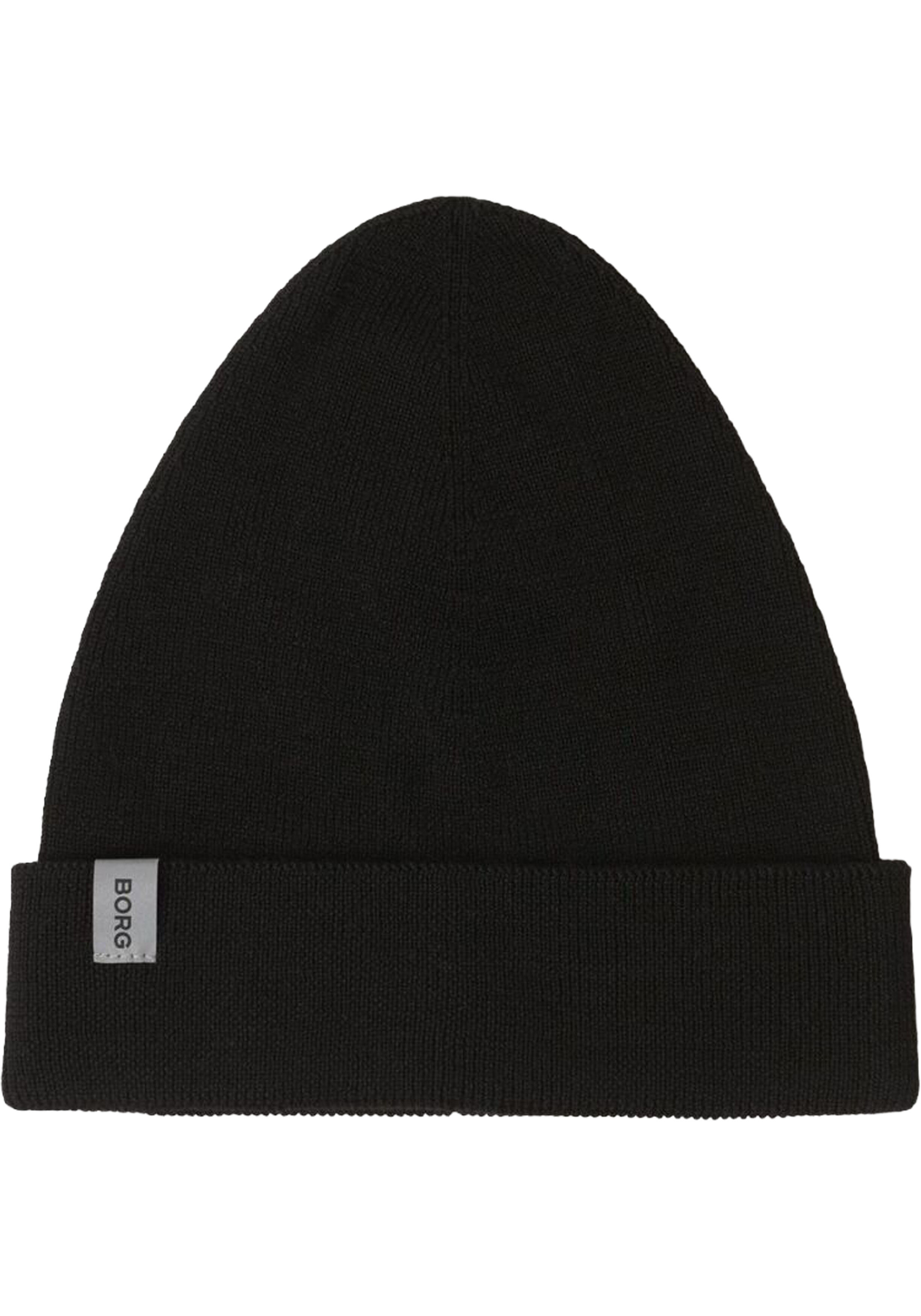 Bjorn Borg running beanie, zwart