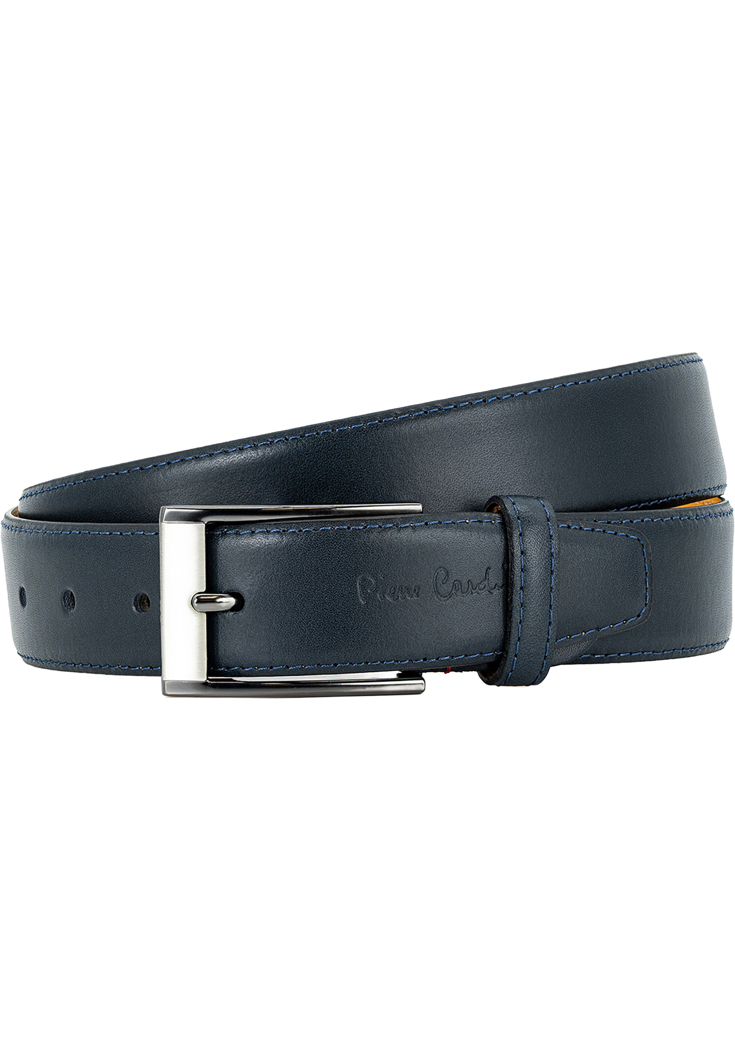 PIERRE CARDIN leren heren riem, marine