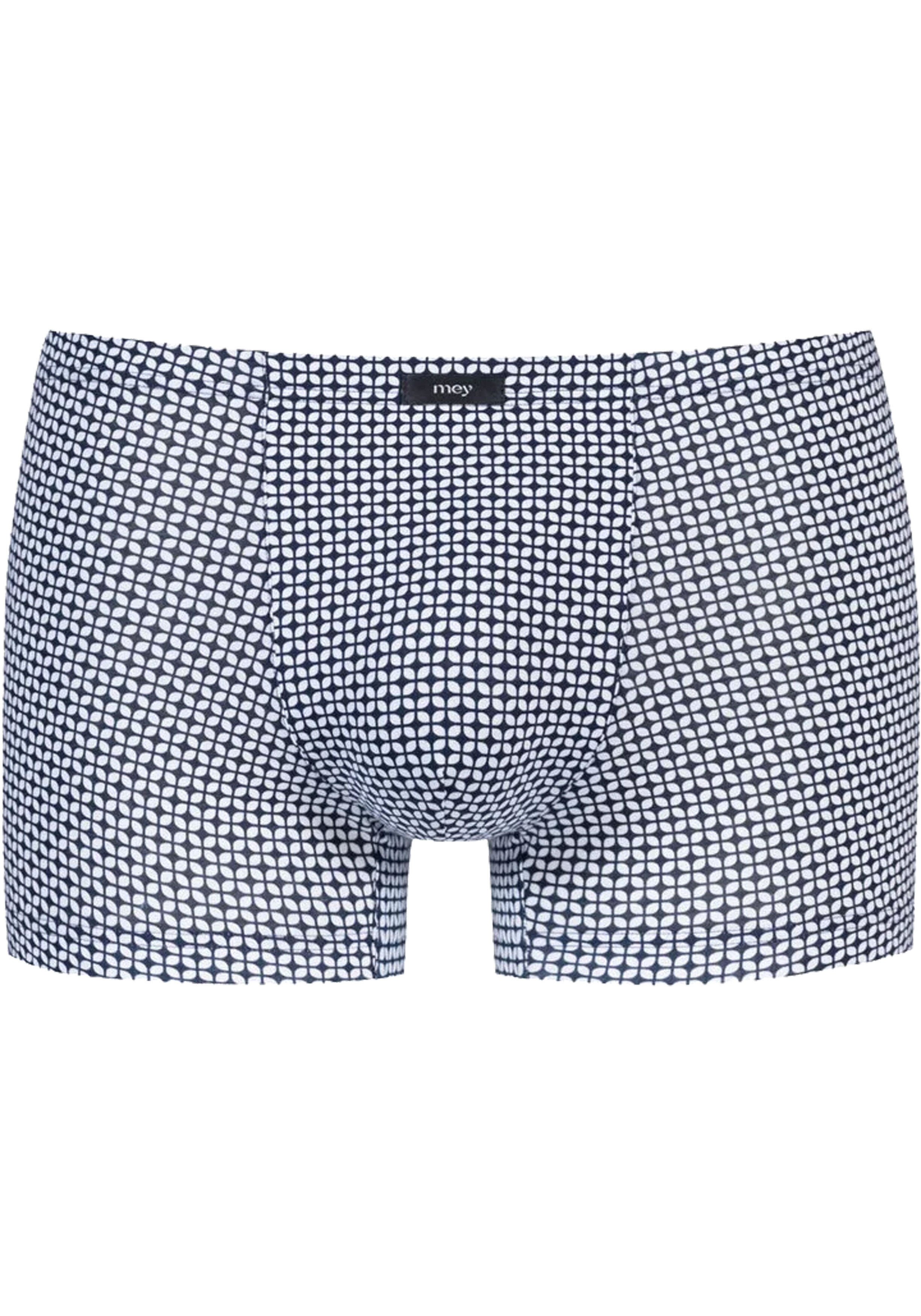 Mey heren shorty Blue Geo, boxers kort, donkerblauw