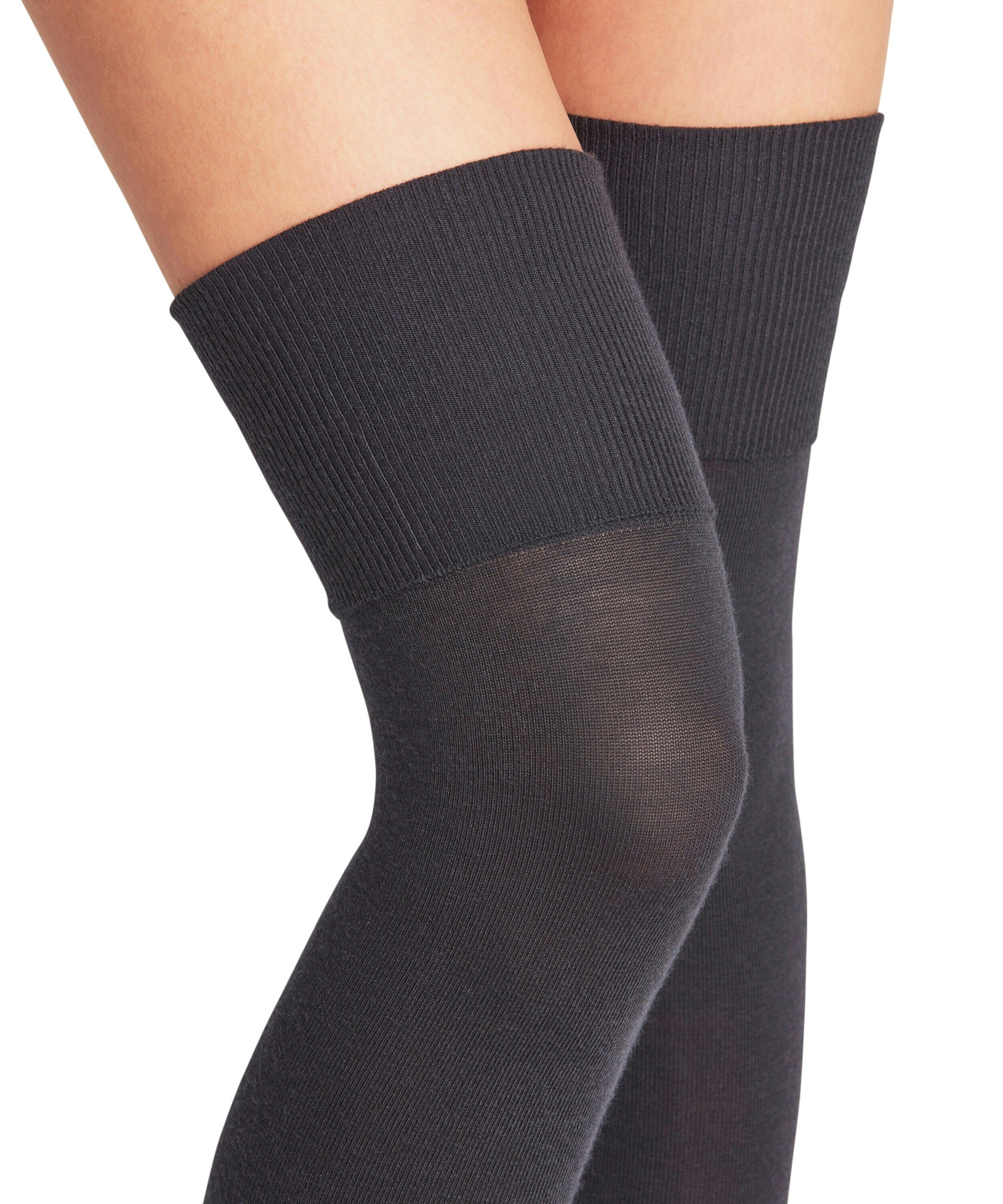 FALKE Softmerino dames overknees, donkerblauw (dark navy)
