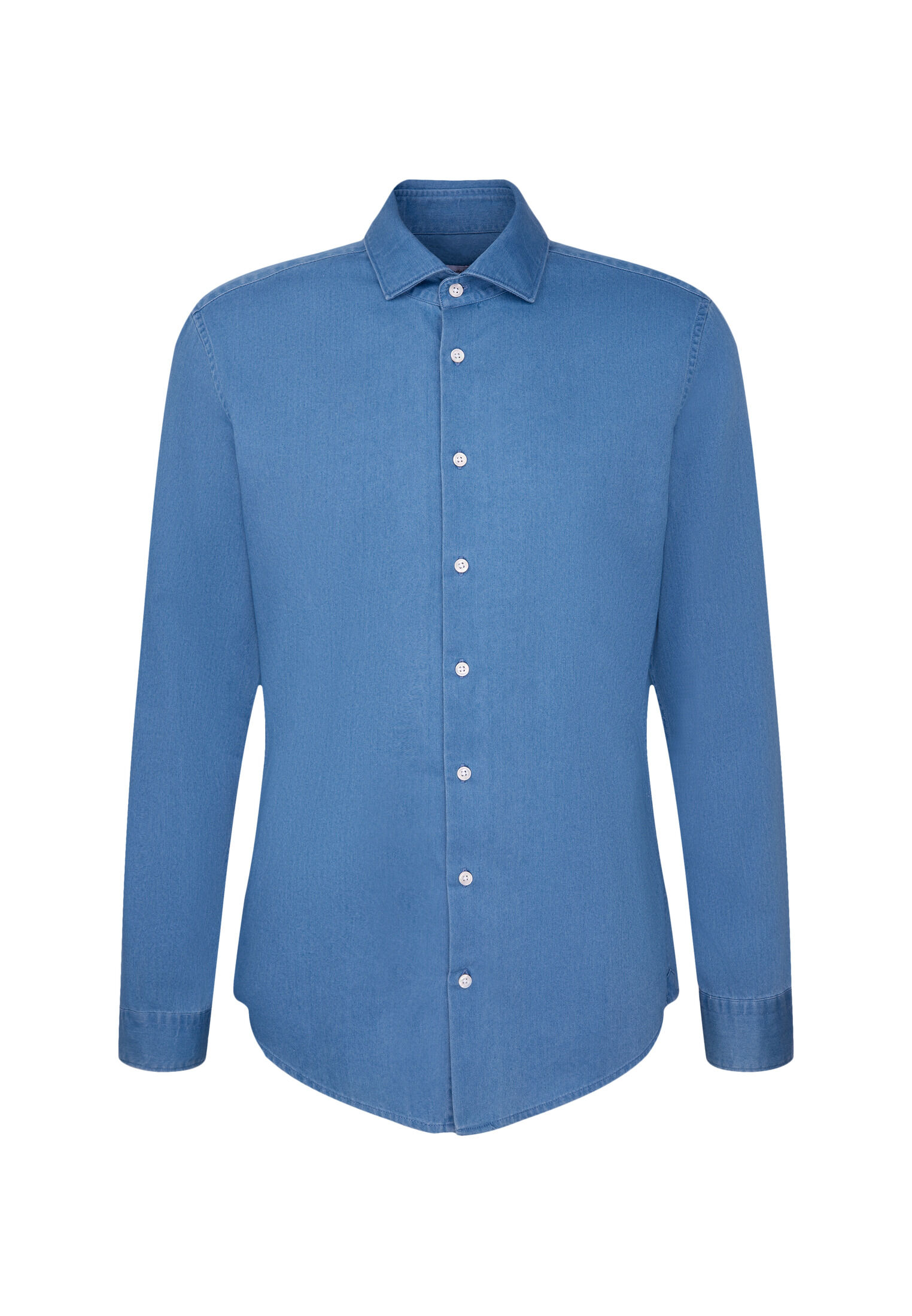 Seidensticker slim fit overhemd, twill, blauw
