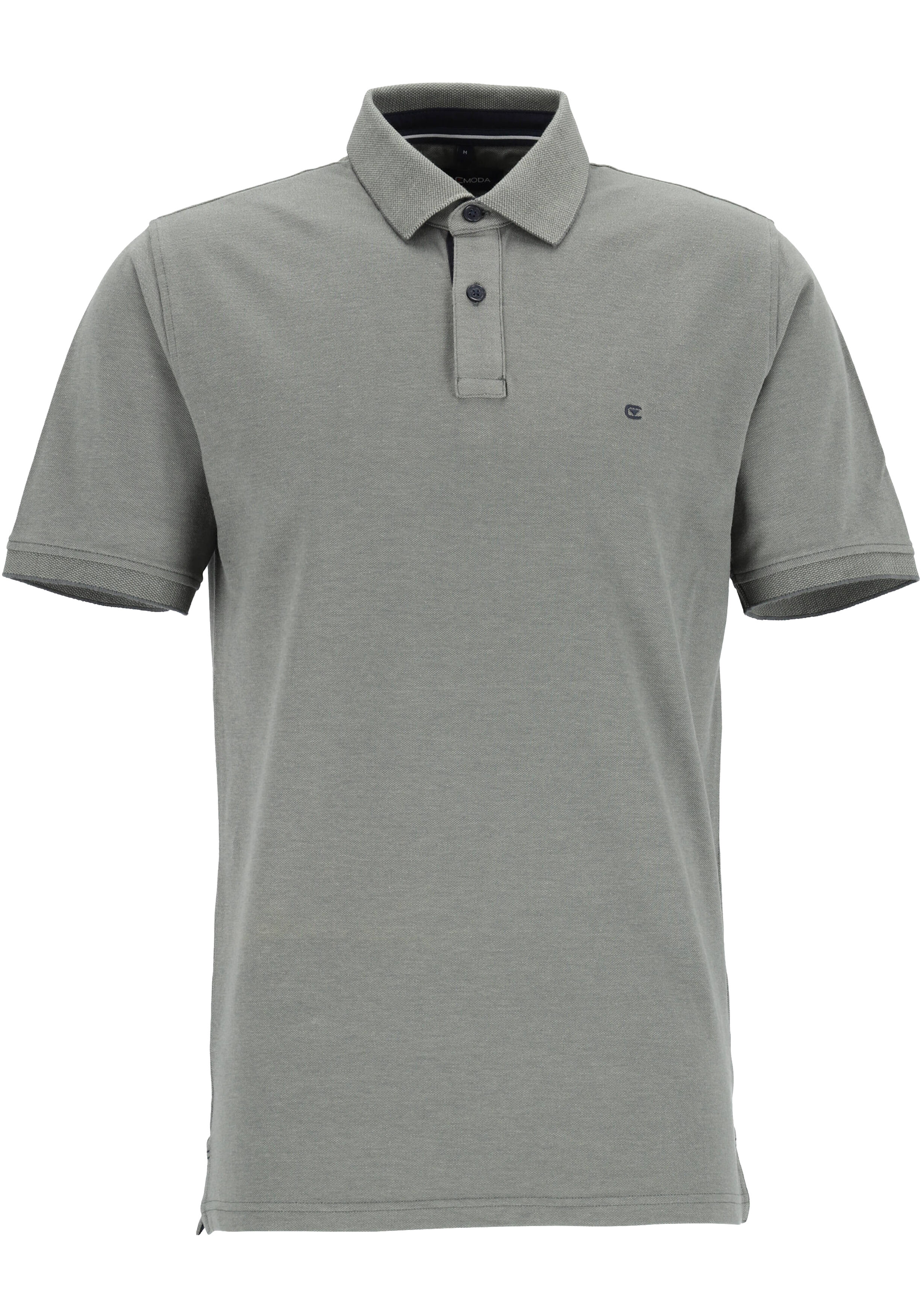 CASA MODA comfort fit poloshirt, stretch, grijs-groen