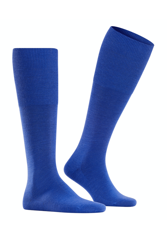 FALKE Airport heren kniekousen, blauw (sapphire) FALKE Airport heren kniekousen, blauw (sapphire)
