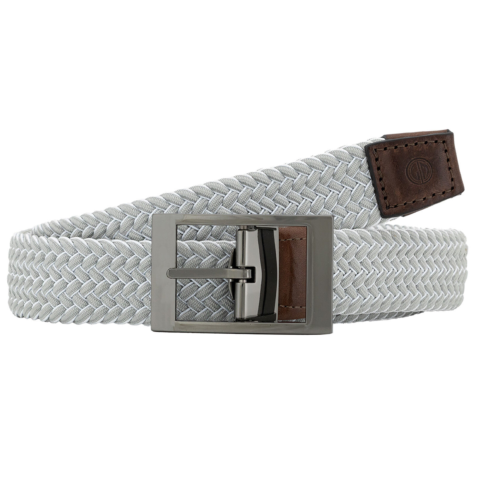 LINDENMANN leren heren riem, wit