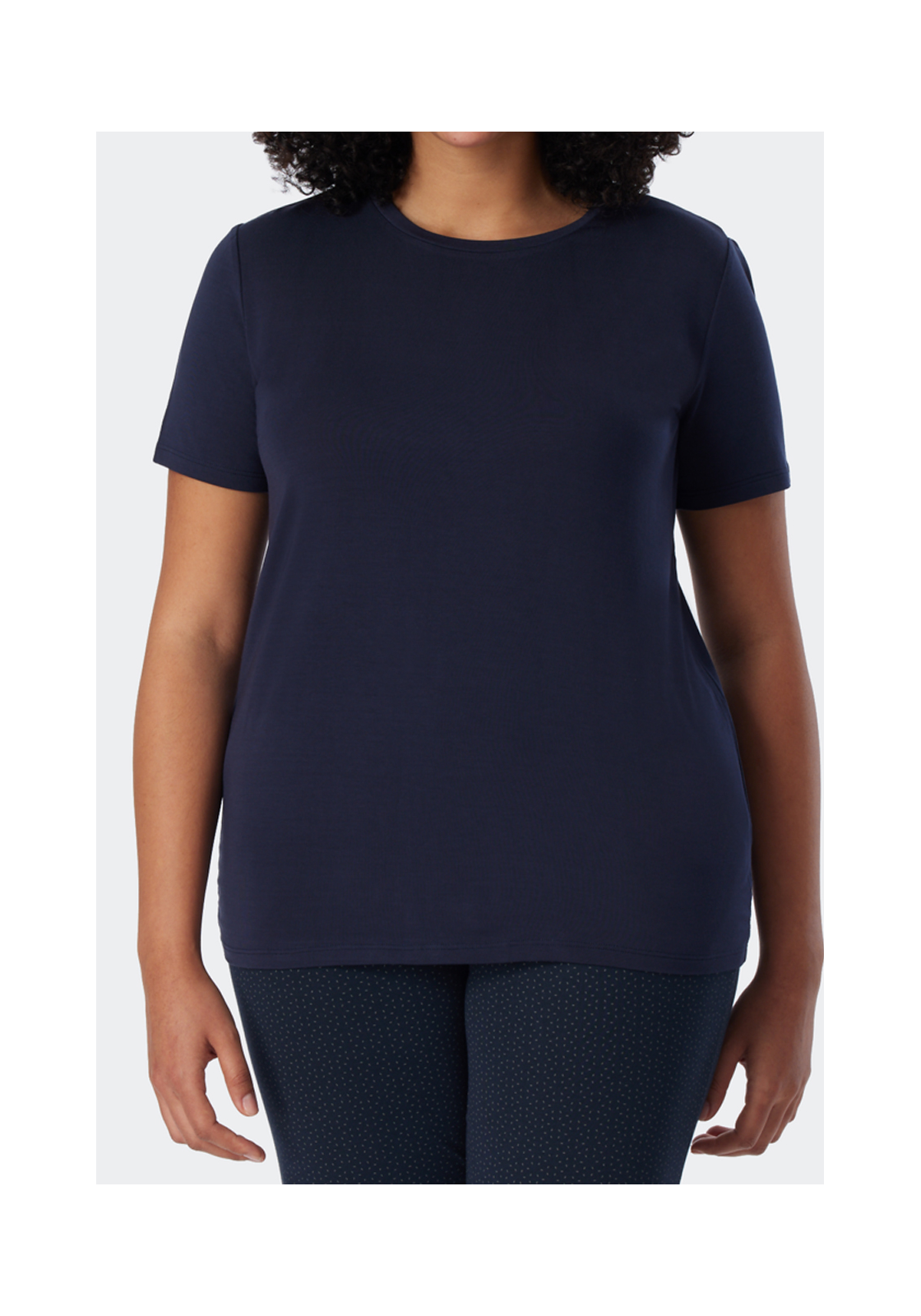 2-4007065977441-schiesser-shirt_HR SCHIESSER Mix+Relax T-shirt, dames shirt korte mouwen modal blauw