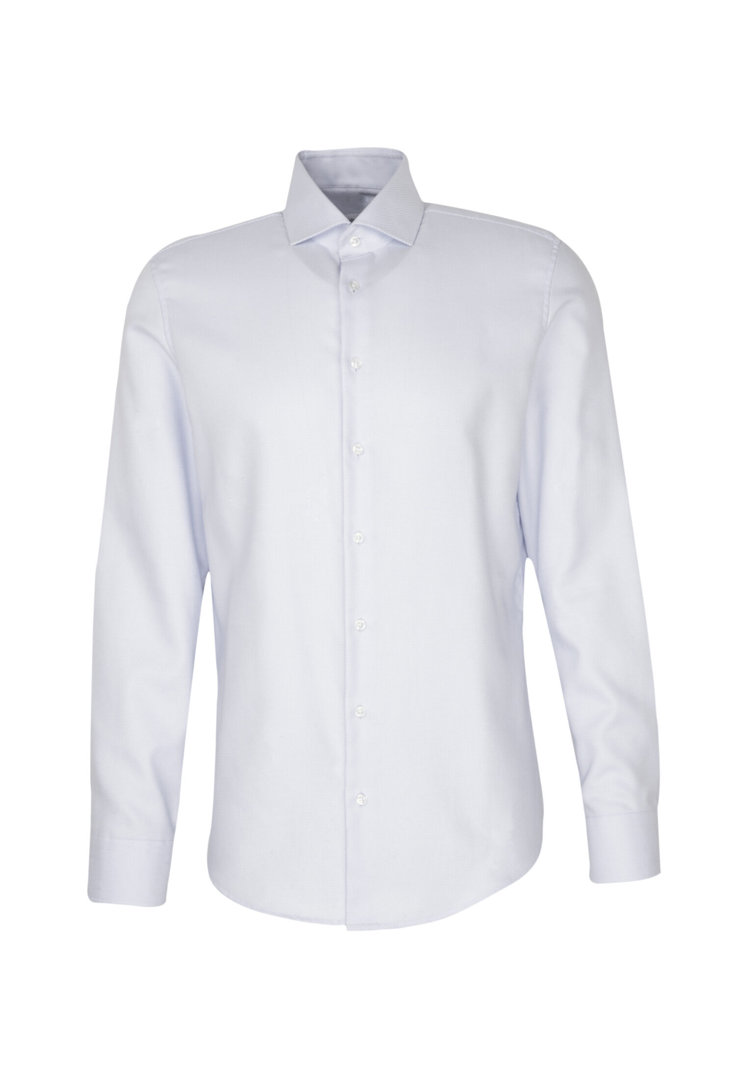 Seidensticker x-slim fit overhemd, structuur, blauw