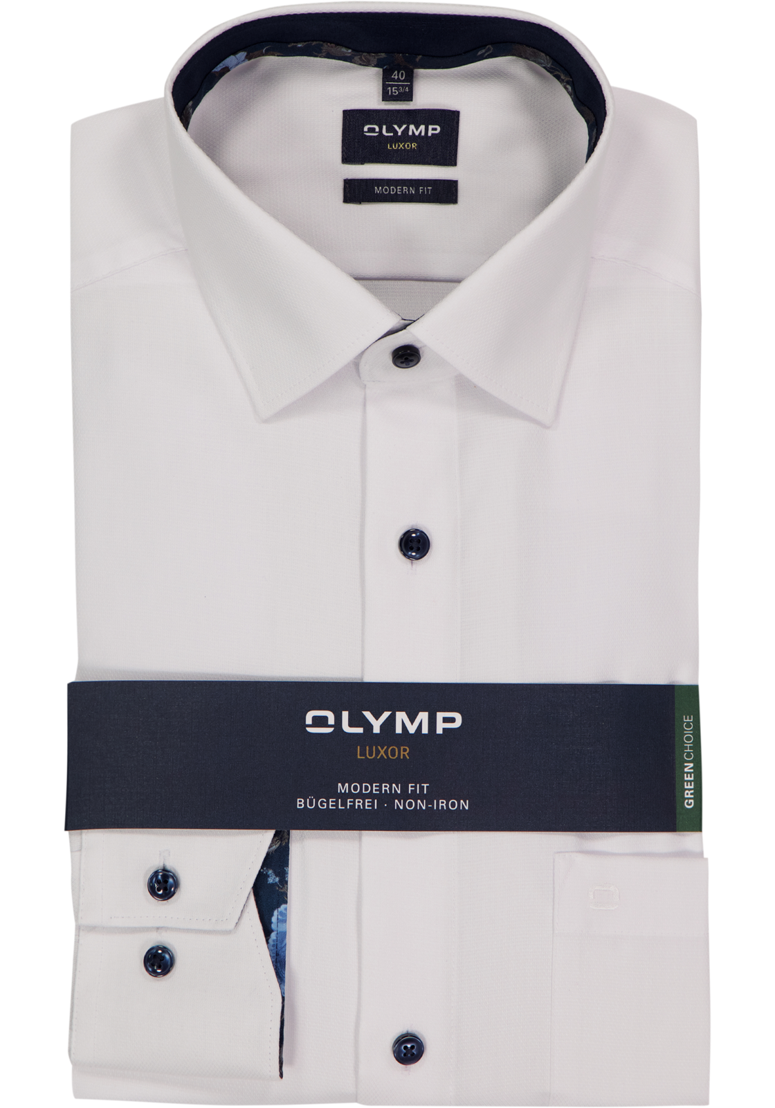 OLYMP Luxor modern fit overhemd, structuur, wit OLYMP Luxor modern fit overhemd, structuur, wit