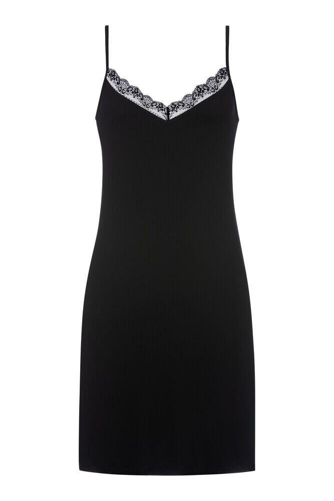 Mey dames slip dress Luise, onderjurk, zwart