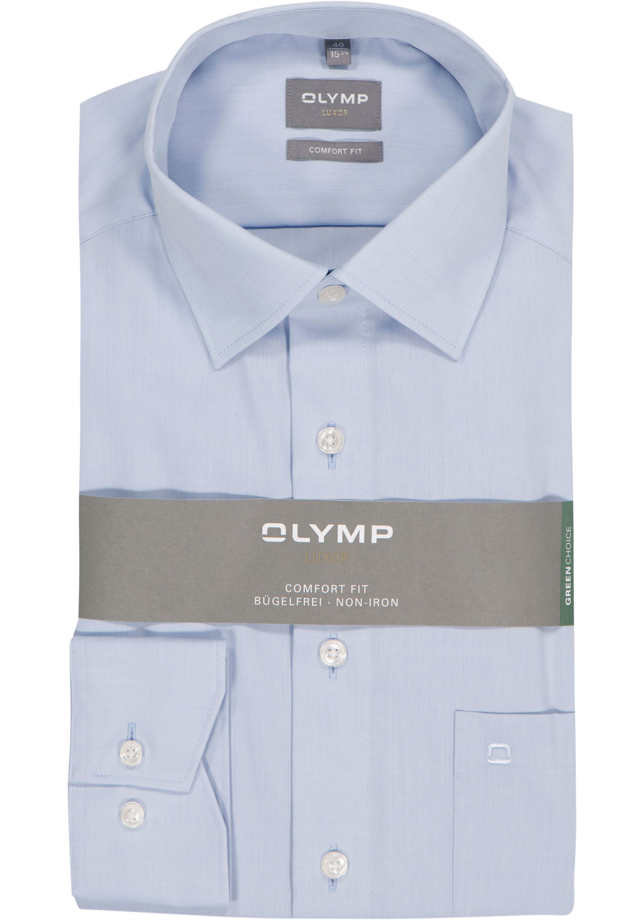 OLYMP Luxor comfort fit overhemd, lichtblauw