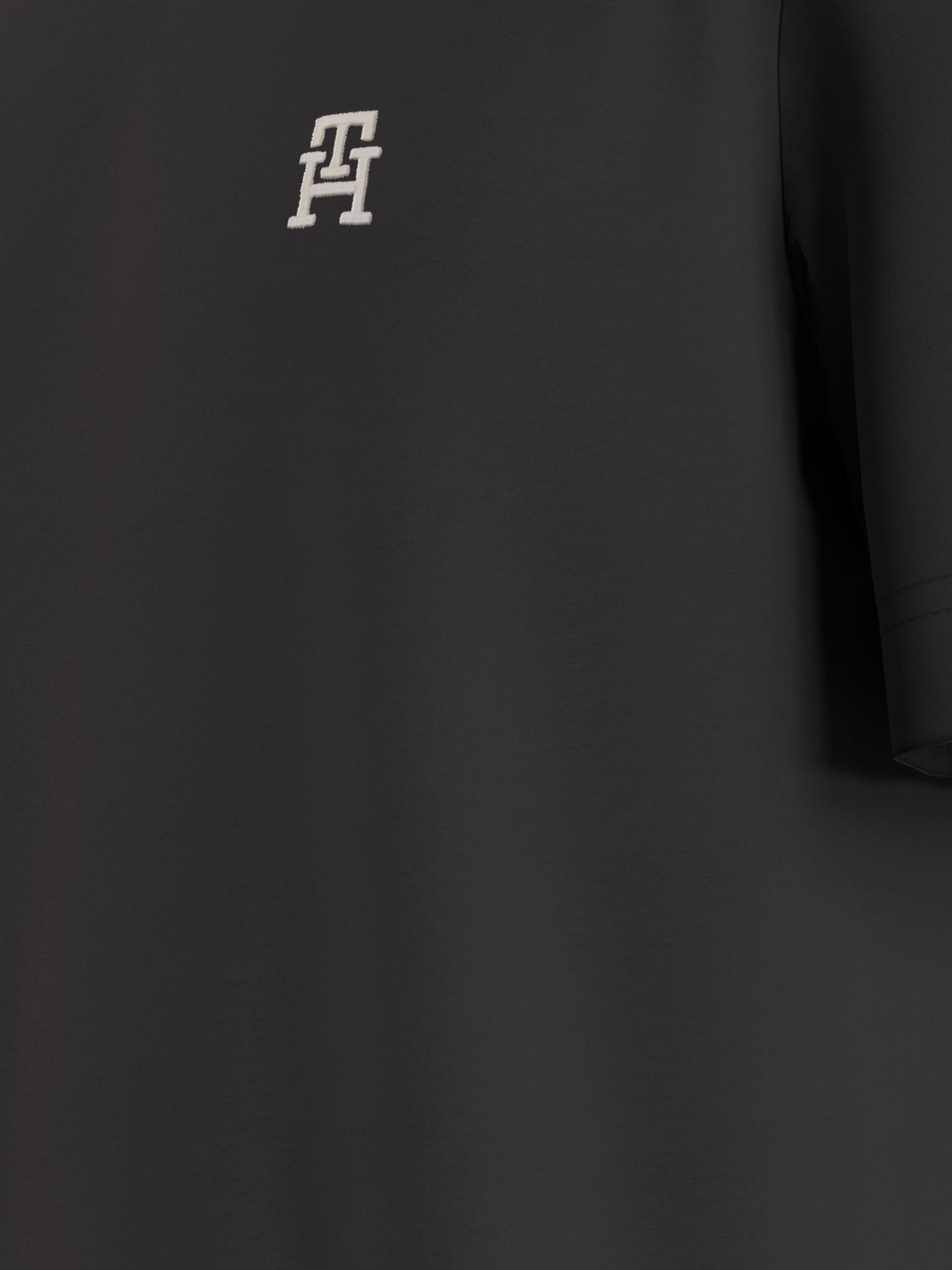 Tommy Hilfiger Monogram Tee, heren T-shirt korte mouw O-hals, zwart