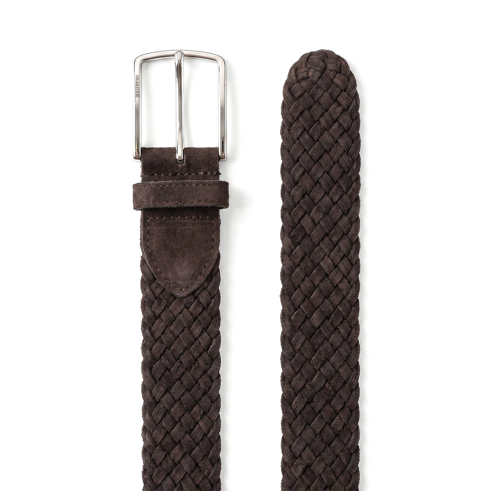 HECHTER leren heren riem, bruin