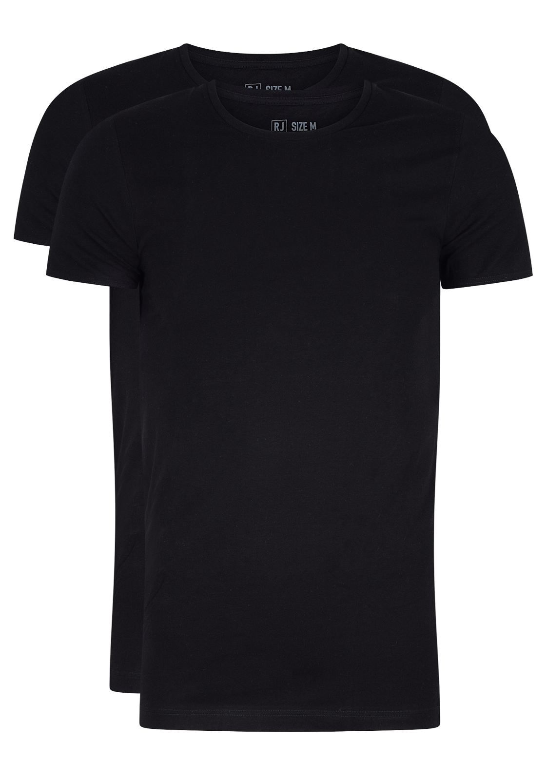 RJ_bodywear-ondergoed-37-050-Maastricht-black RJ Bodywear Everyday Maastricht T-shirts (2-pack), heren stretch T-shirts O-hals, zwart