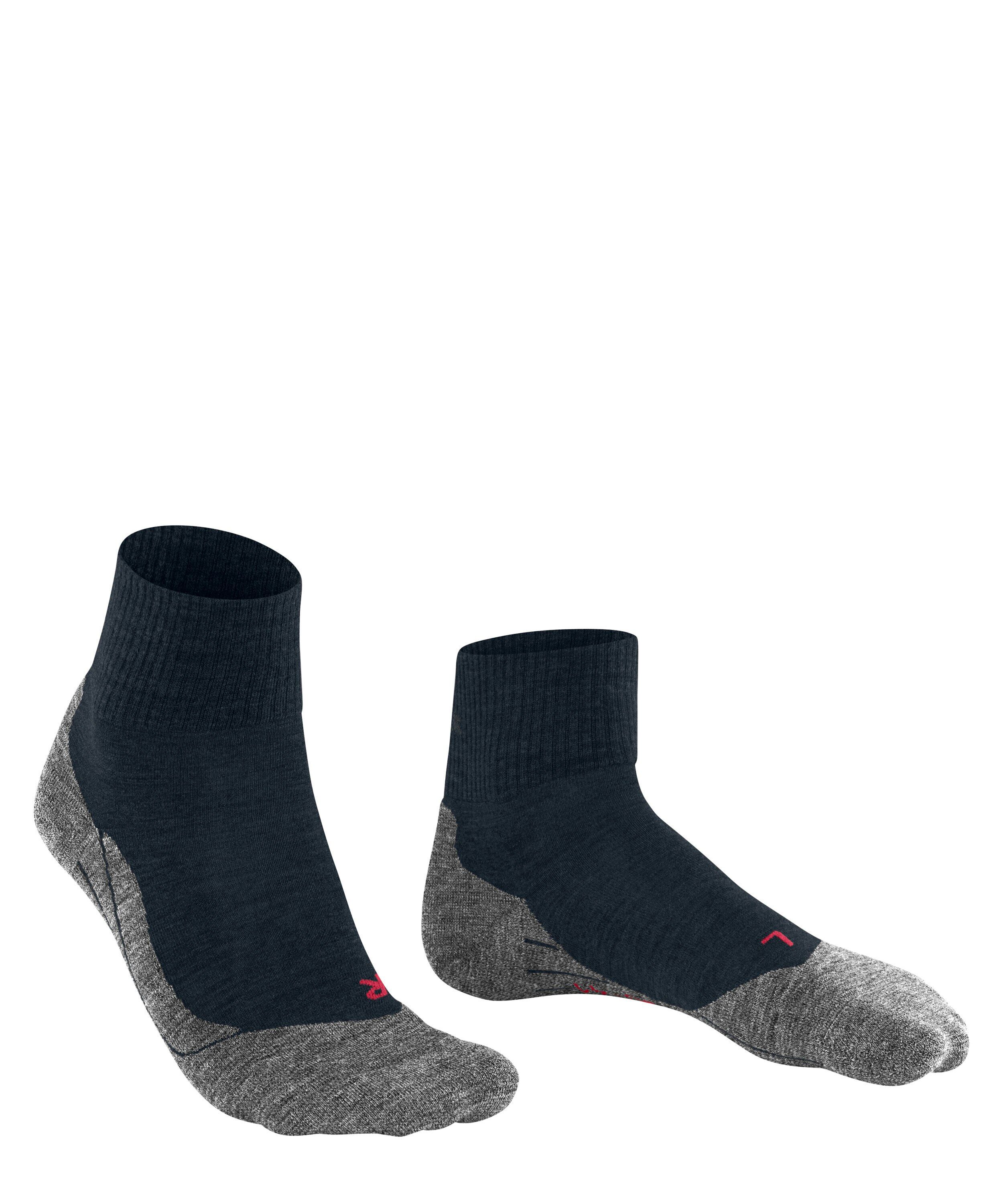 FALKE TK5 Wander Short heren trekking sokken kort, marine blauw (marine)