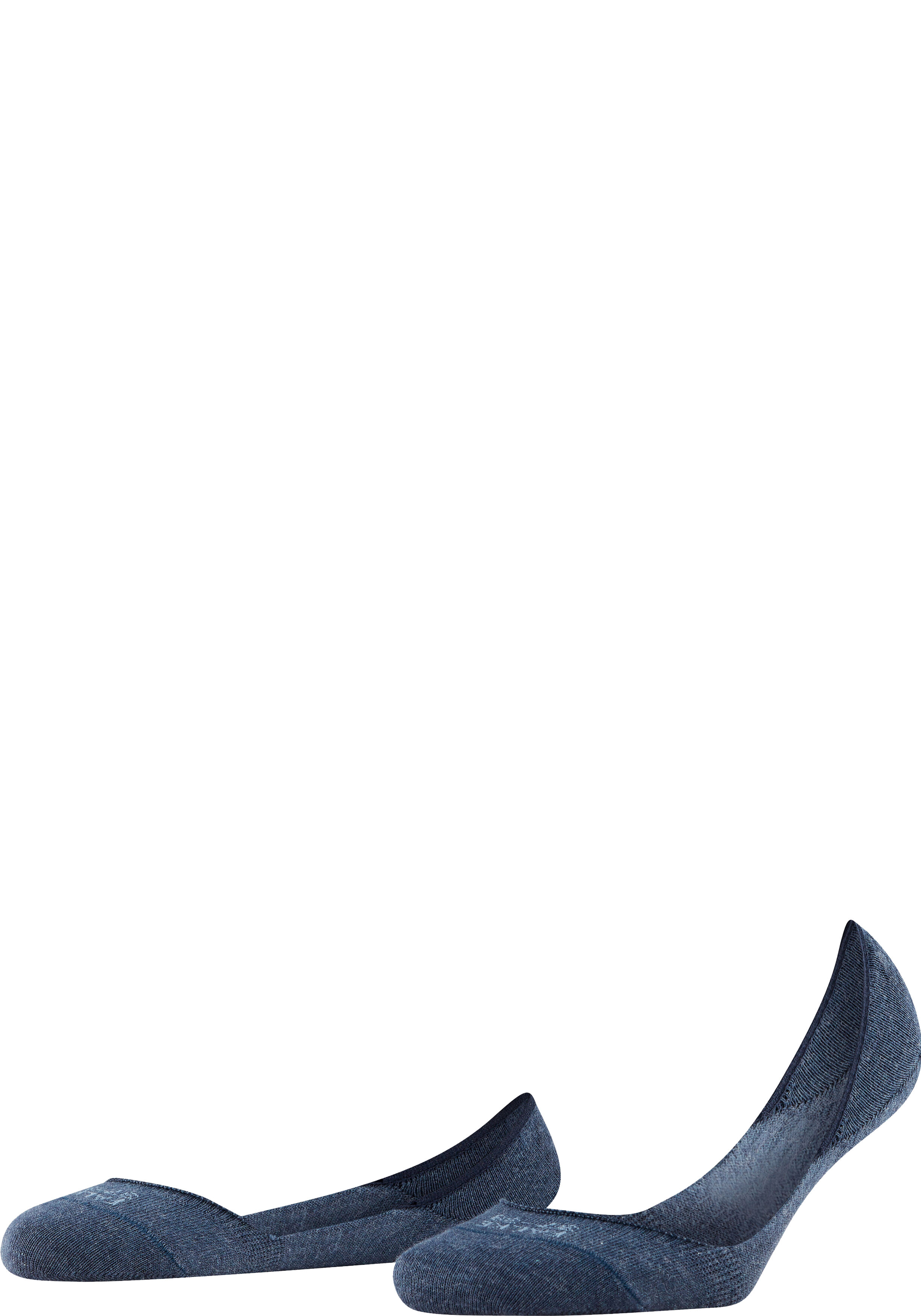 FALKE Step Medium Cut dames kousenvoetjes, donkerblauw (navy melangeange)