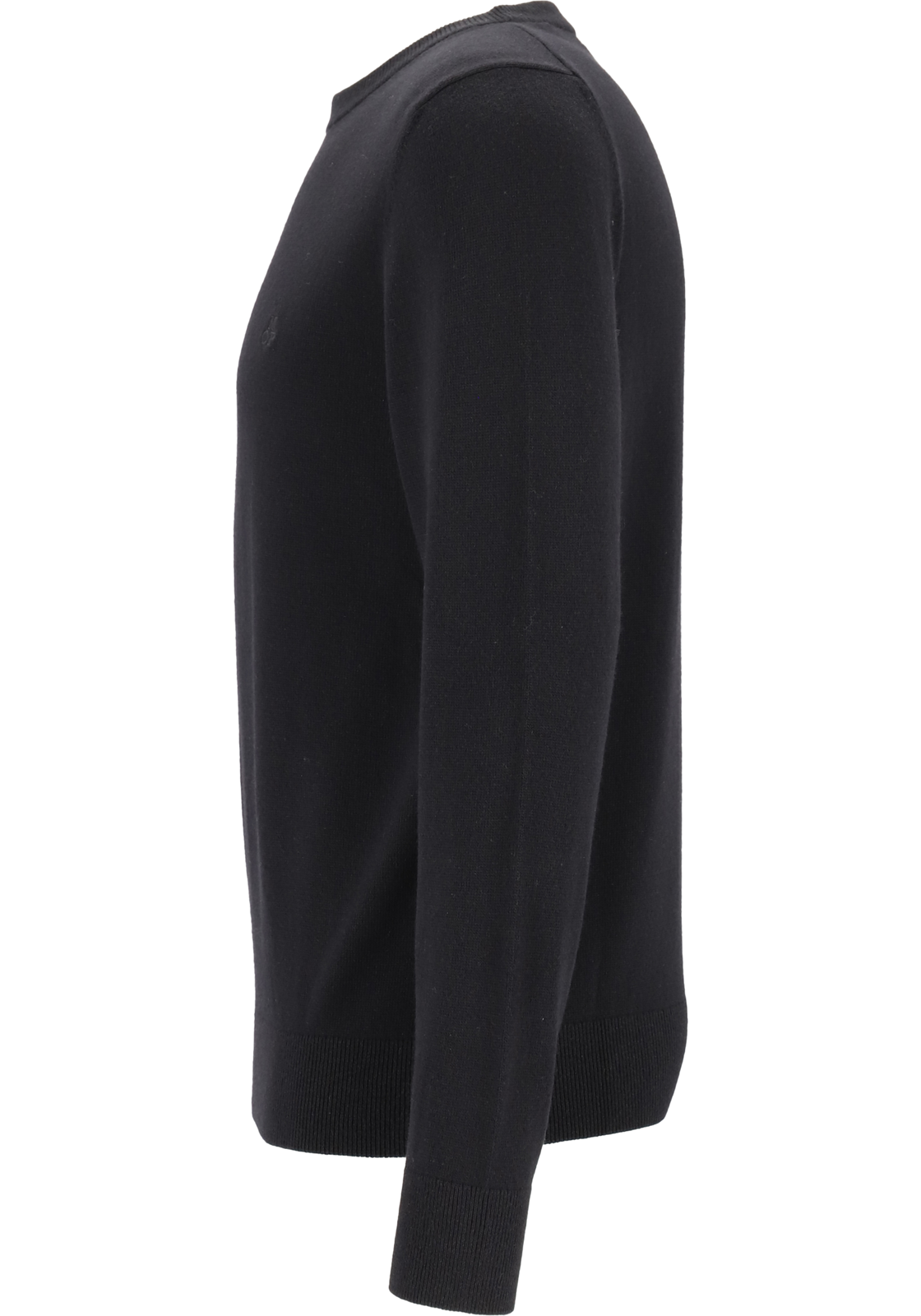 3-7325868307027-Marc_OPolo-MP_TR_zwart_329514460504990_4fotos_HR Marc O'Polo regular fit pullover, heren trui wol- met katoenmengsel met O-hals, zwart (middeldik)