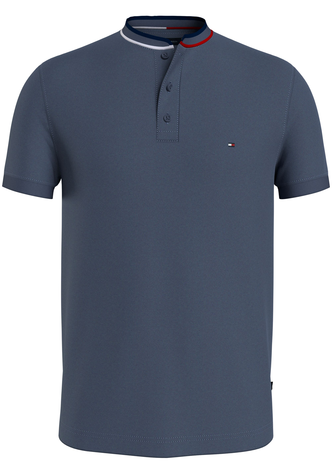 image_2_MW0MW34752C9T_F_C4101wid2000amphei2000ampop_usm1710 Tommy Hilfiger Mao Rwb Tipped Slim Polo, heren poloshirt, jeansblauw