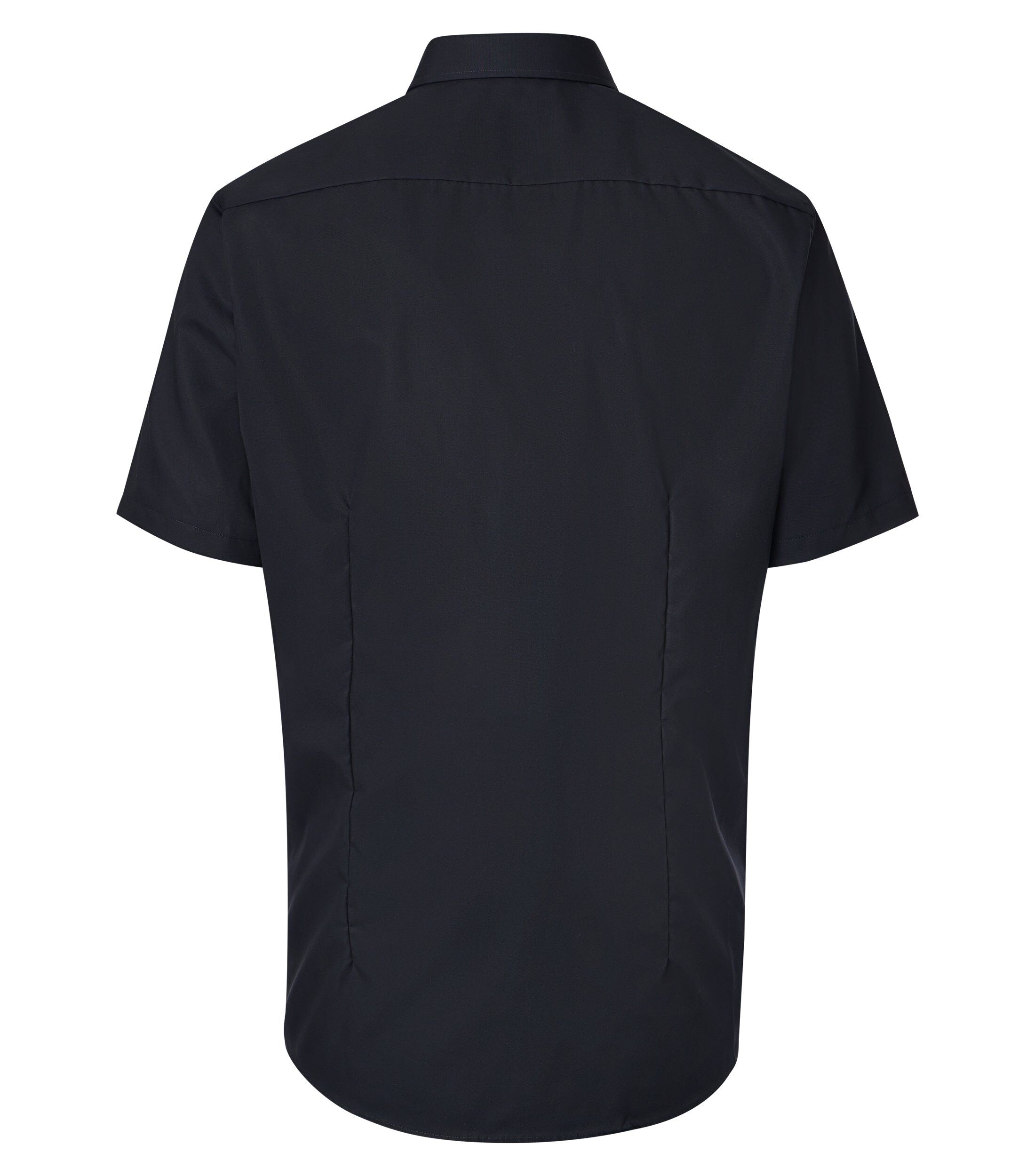 VENTI modern fit overhemd, korte mouw, popeline, donkerblauw