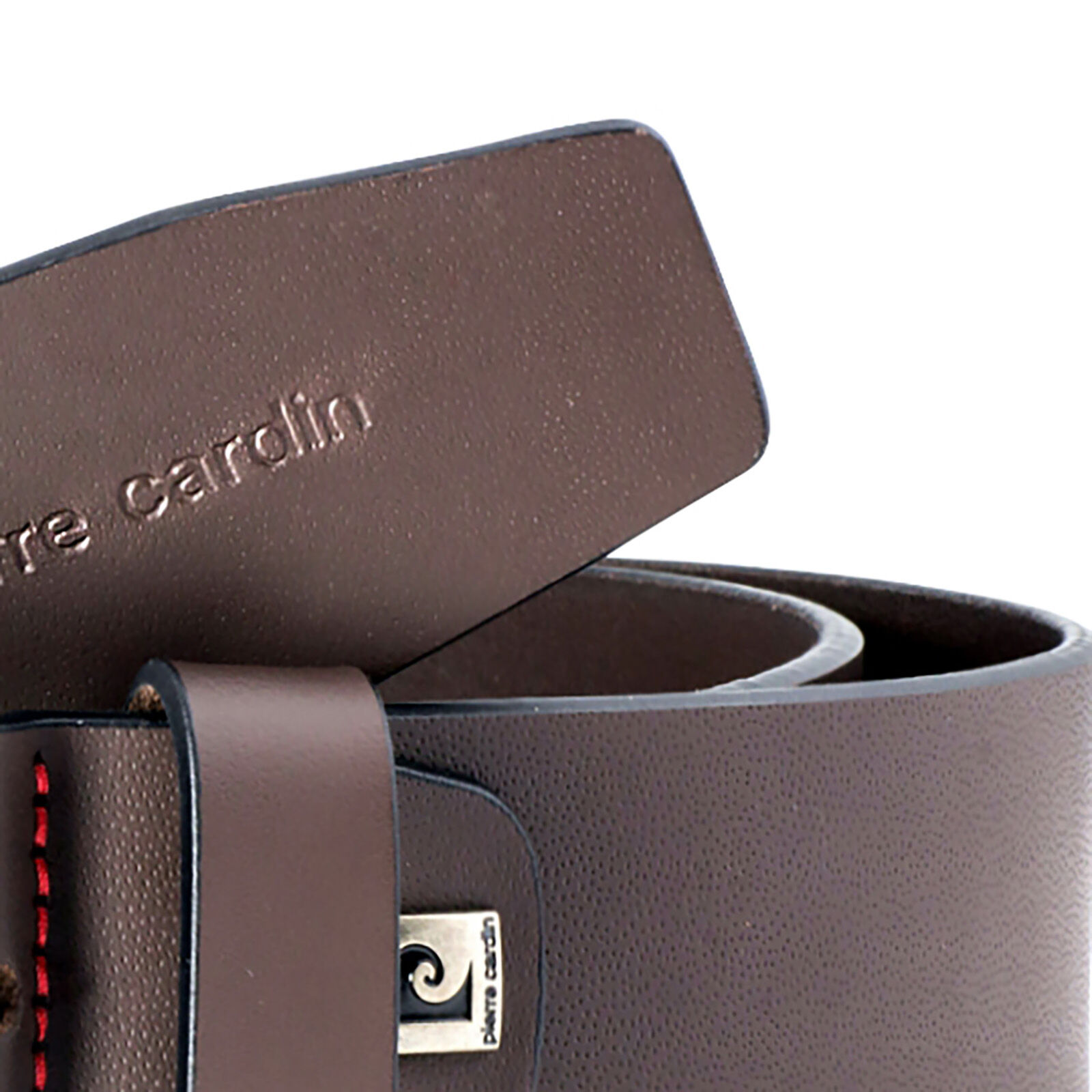 PIERRE CARDIN leren heren riem, bruin