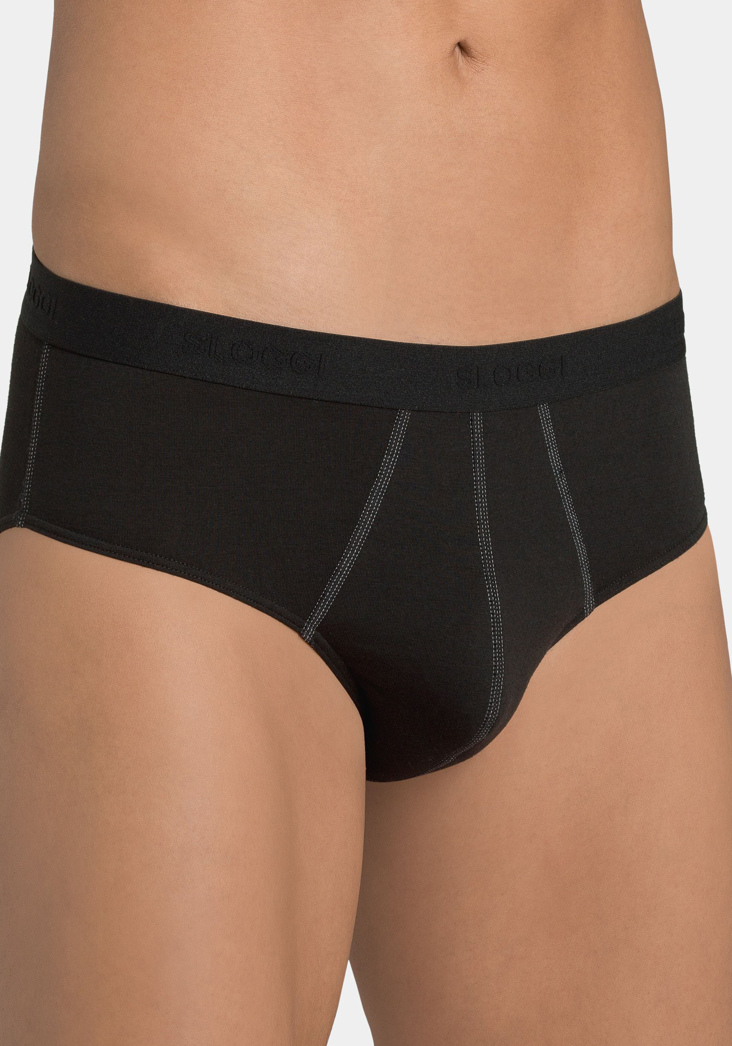 Sloggi Men 24/7 Midi, heren slips (2-pack), zwart