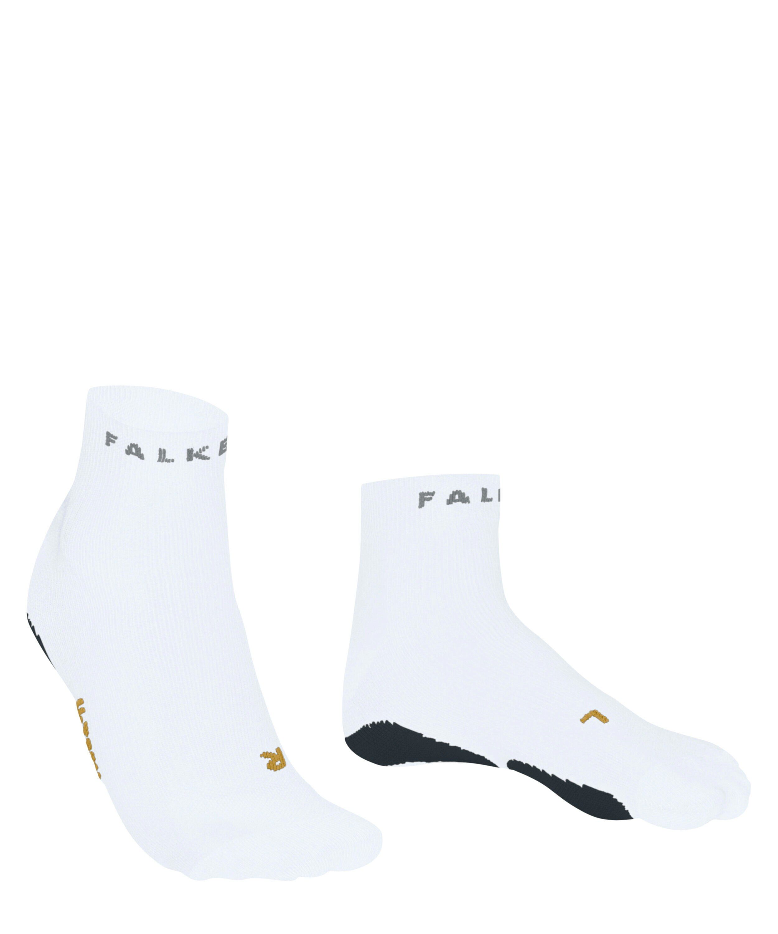 FALKE RU True Motion Short heren running sneakersokken, wit (white)