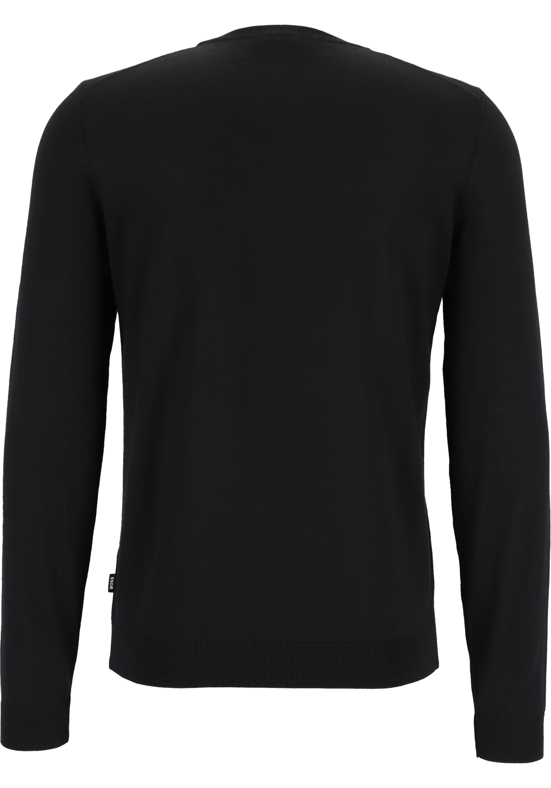 4-4021415408294-hugo_boss-HB_50468239001TR_zwart_4fotos_HR BOSS Leno heren trui wol, slim fit met O-hals, zwart