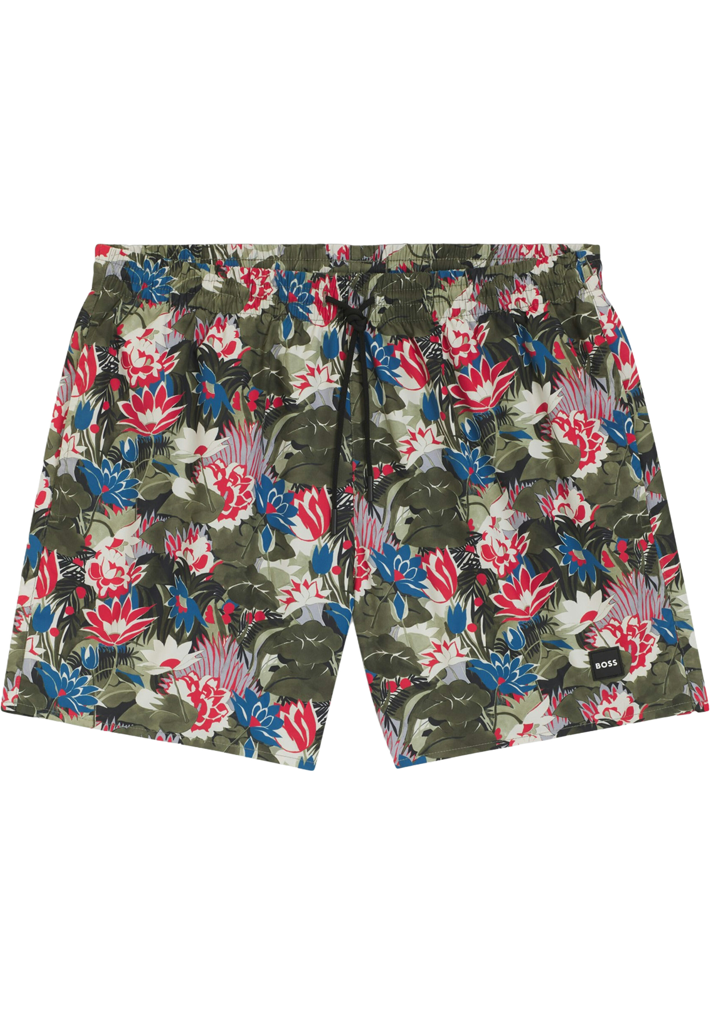 HUGO BOSS Piranha swim shorts, heren zwembroek, groen dessin