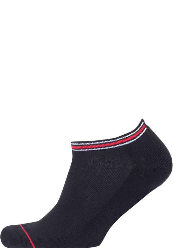 Tommy Hilfiger Iconic Sports Sneaker Socks (2-pack), heren sport enkelsokken, zwart Tommy Hilfiger Iconic Sports Sneaker Socks (2-pack), heren sport enkelsokken, zwart