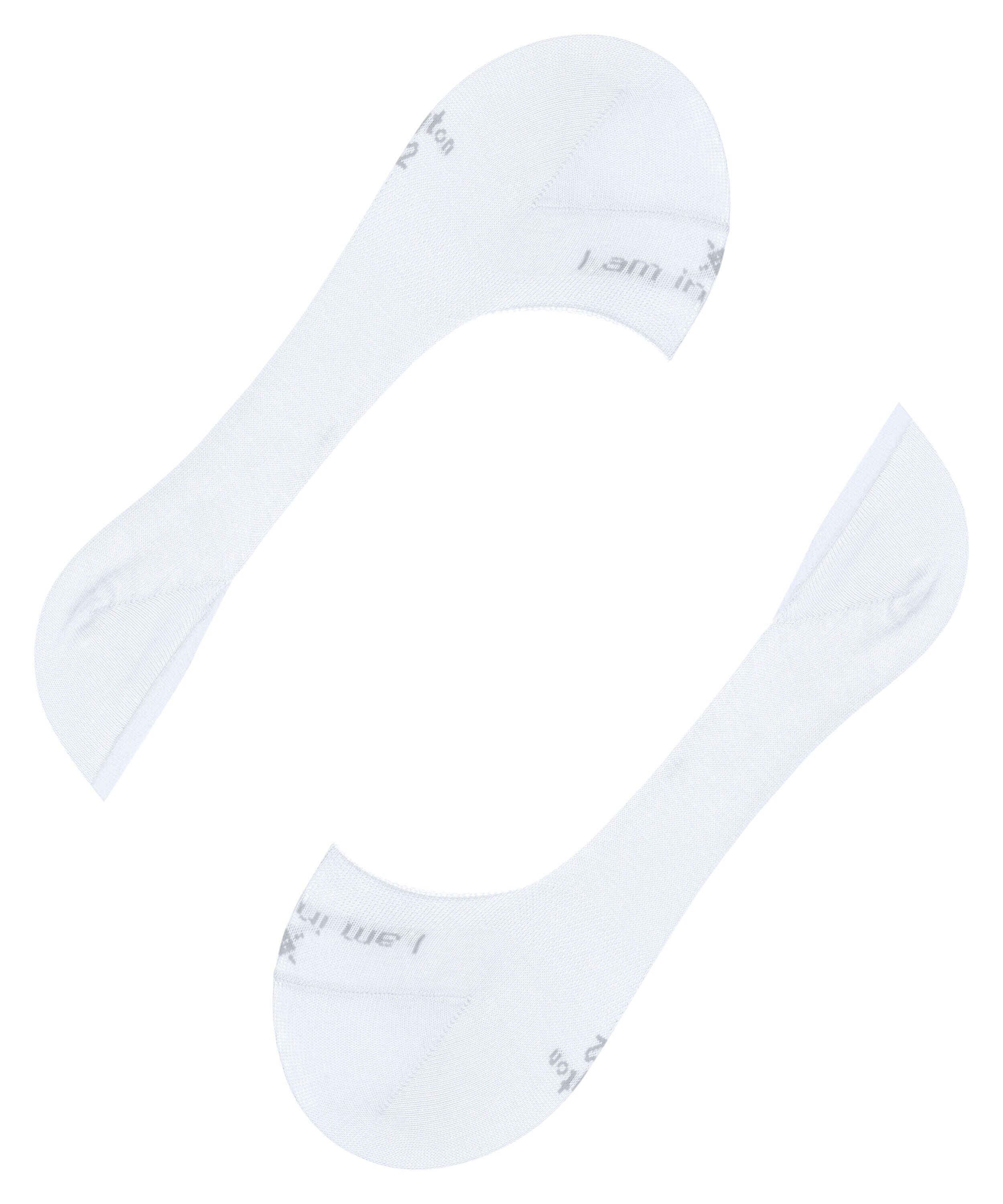 Burlington Carrington heren invisible sokken, wit (white)