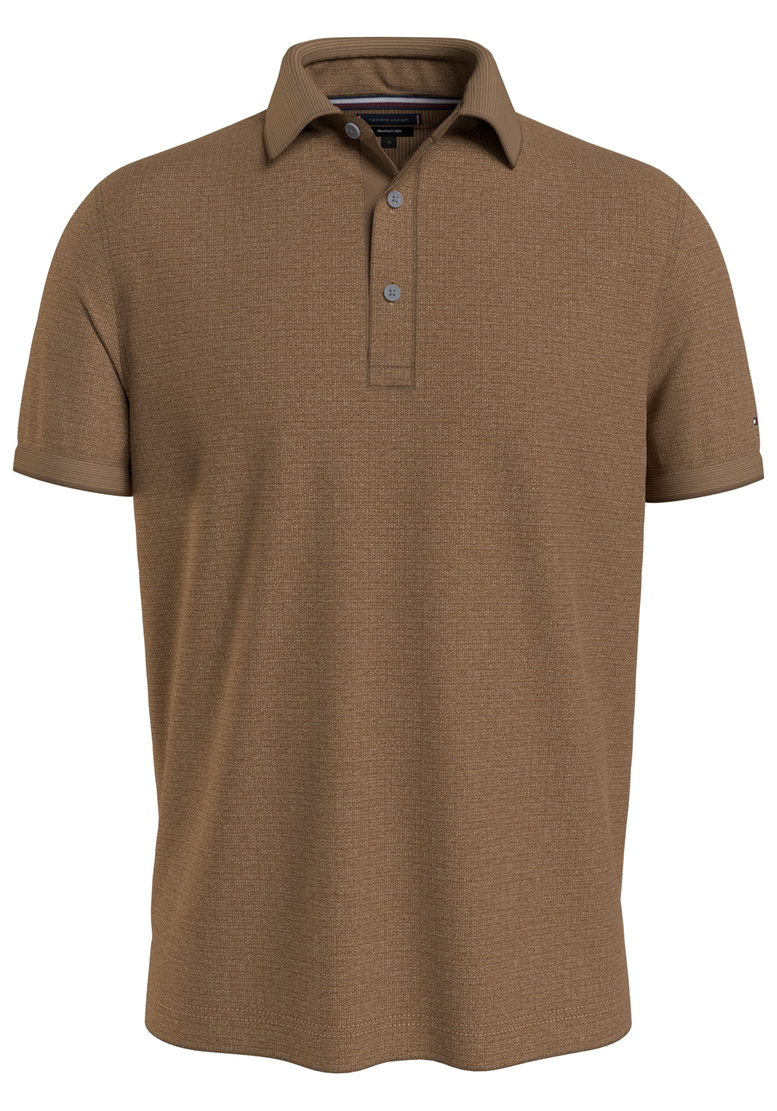image_2_MW0MW347560F4_F_C4101wid2000amphei2000ampop_usm1710 Tommy Hilfiger Dc Oxford Modal Regular Polo, heren poloshirt, beige