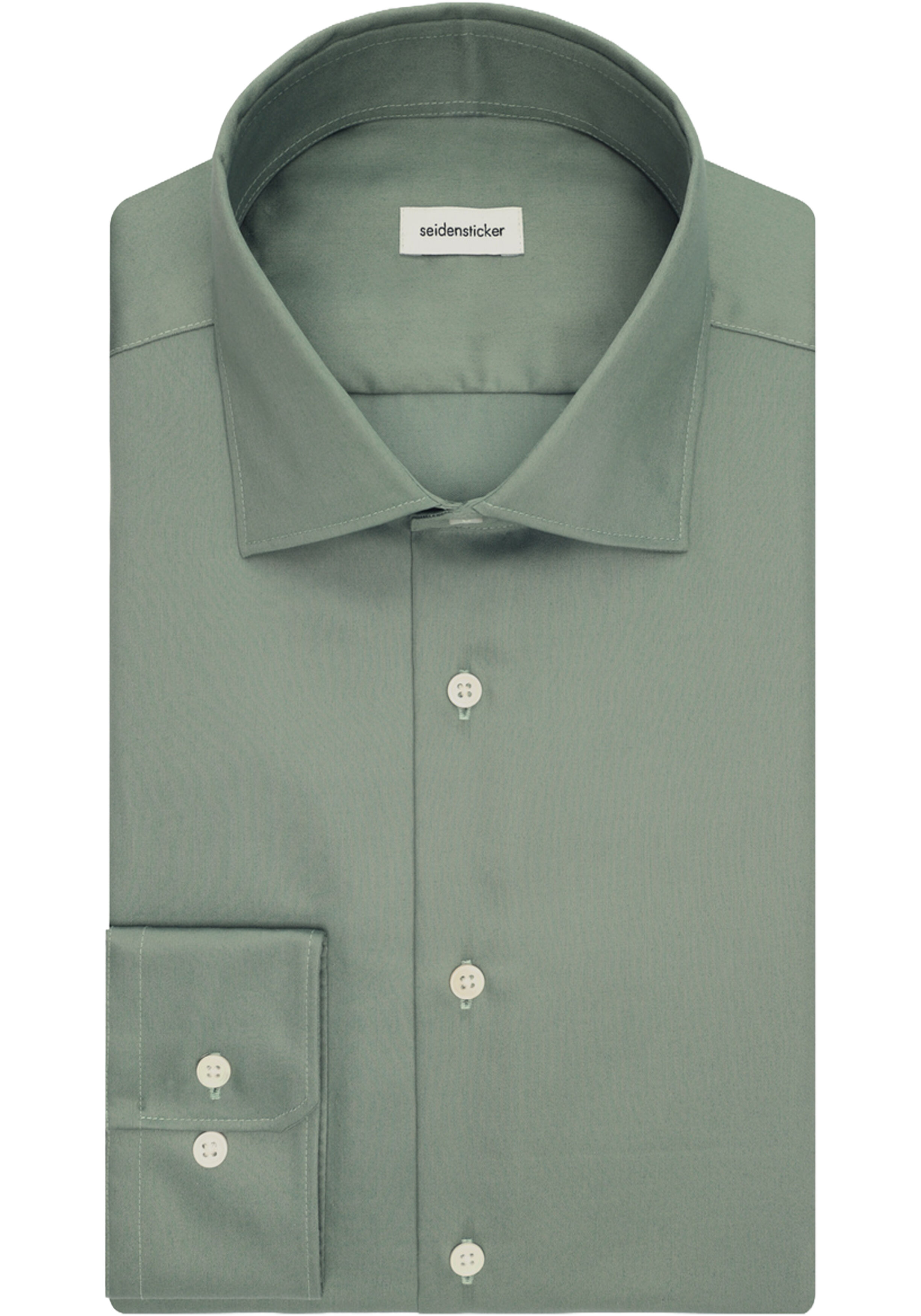 Seidensticker x-slim fit overhemd, popeline, groen
