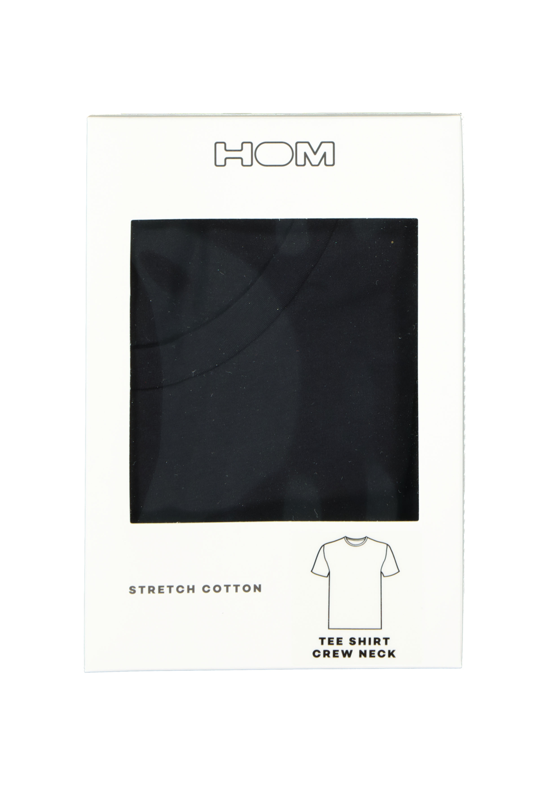 4-9009984160442_hom_tee_shirt_1p_HR HOM Supreme Cotton tee-shirt (1-pack), heren T-shirt O-hals, zwart