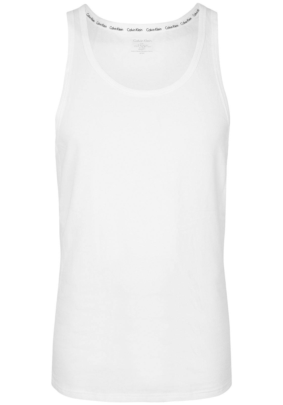 Calvin_Klein-ondergoed-NB1099A-100 Calvin Klein Modern Cotton stretch Singlet (2-pack), O-hals heren singlets, wit