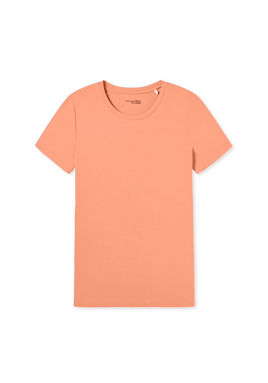 image_2_175475-699_2_1280x1280 SCHIESSER Mix+Relax T-shirt, dames shirt korte mouw modal perzik oranje