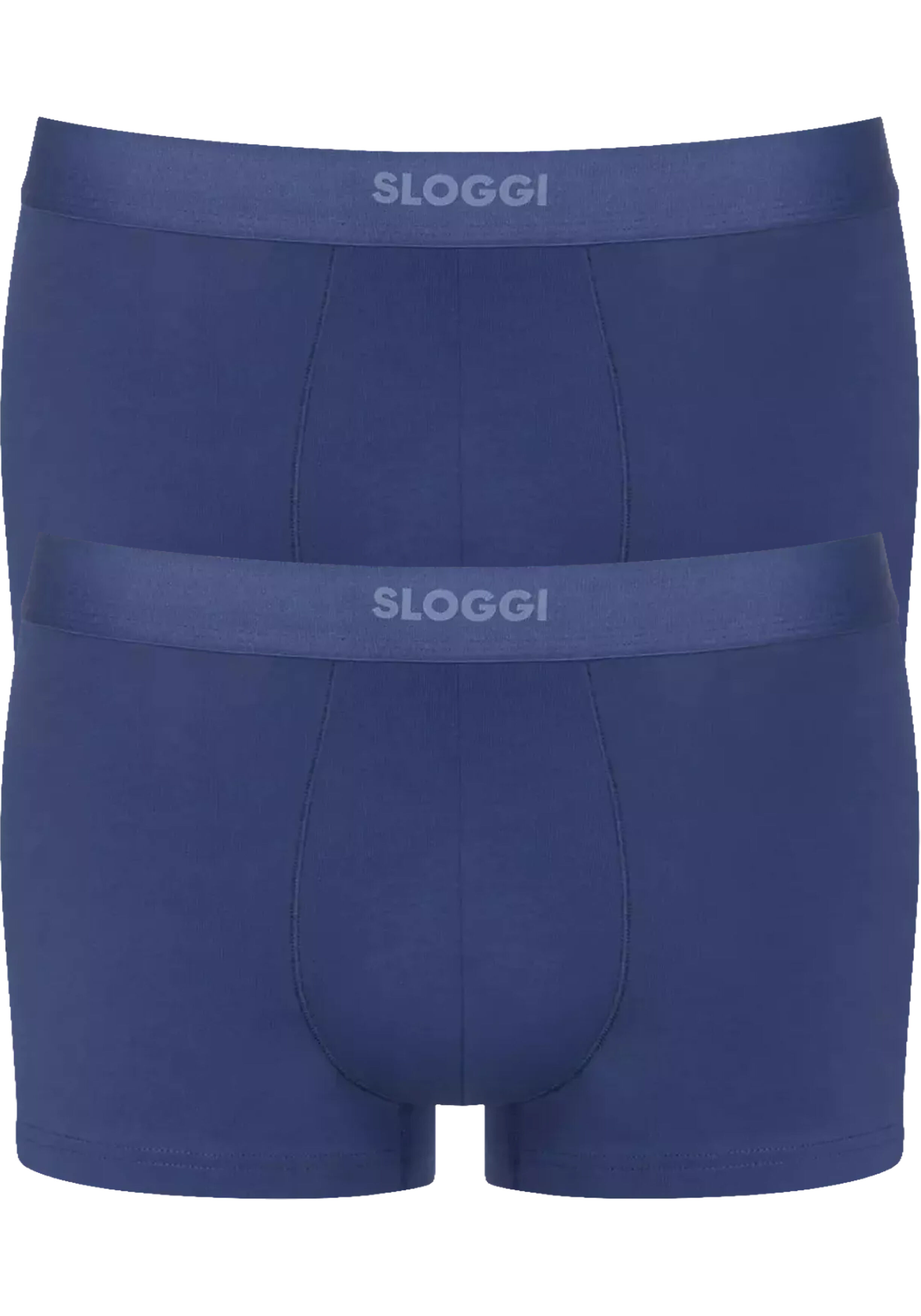 Sloggi Men EVER Ease Hipster, heren boxershort korte pijp (2-pack), donker kobaltblauw