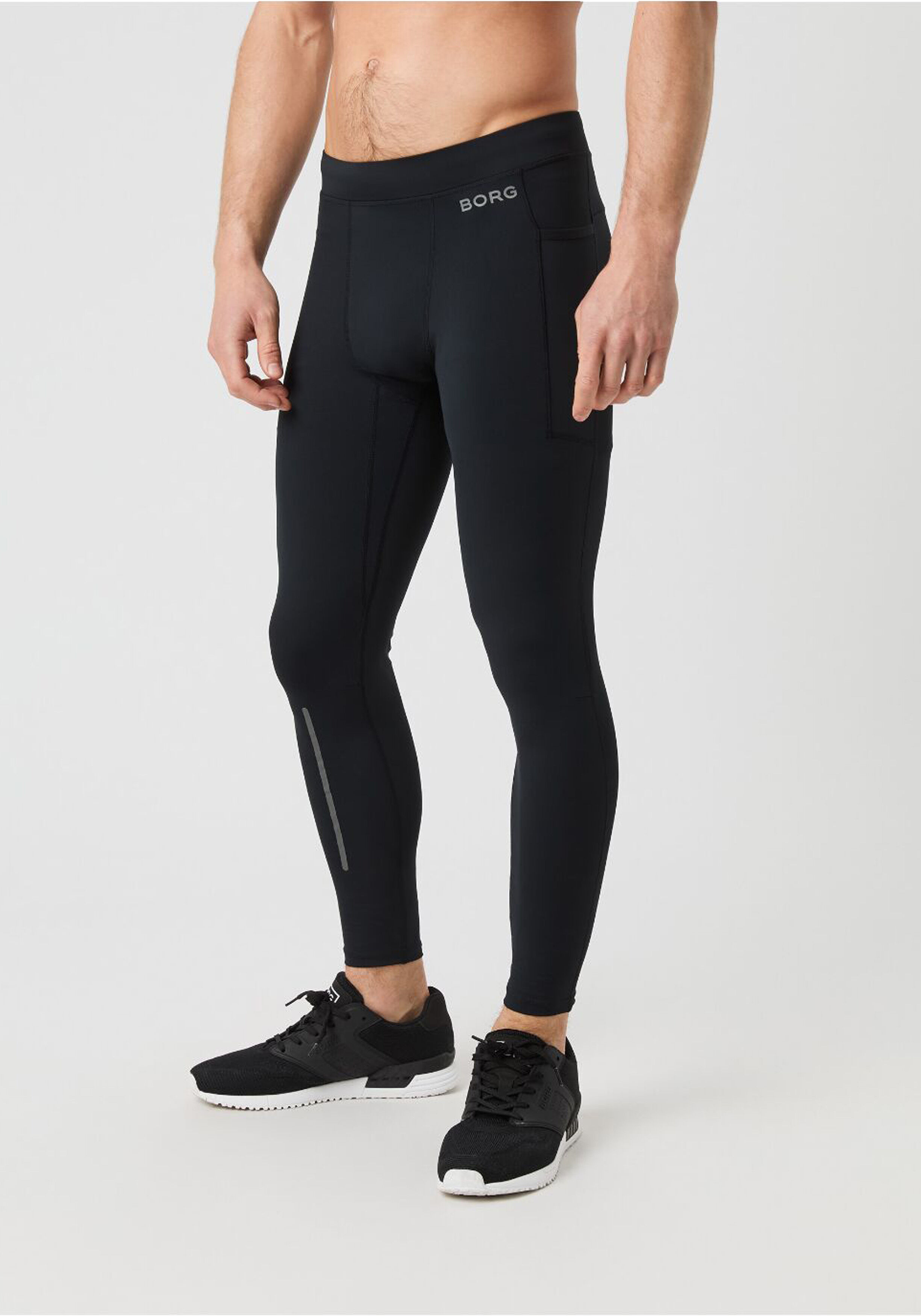 Bjorn Borg Performance Tights, heren sportbroek, zwart