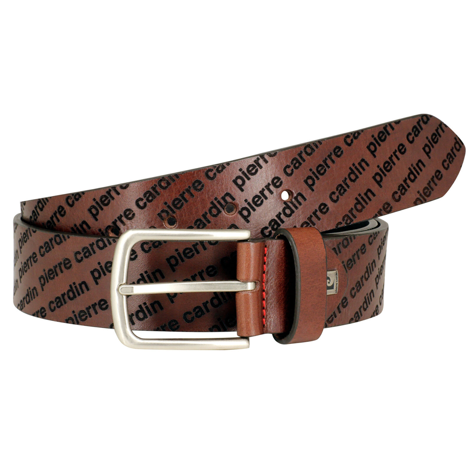PIERRE CARDIN leren heren riem, bruin