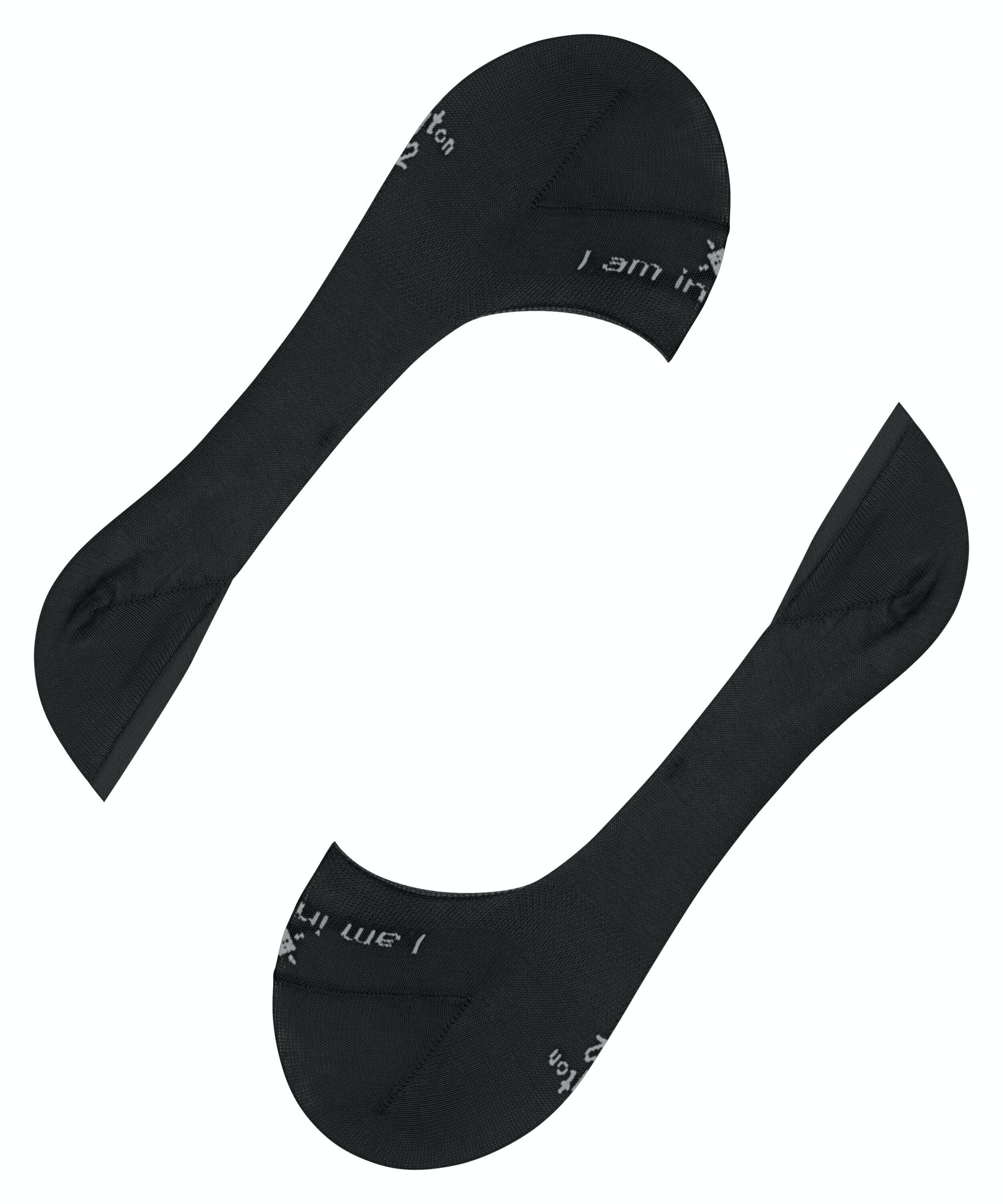 Burlington Aberdeen dames invisible sokken, zwart (black)