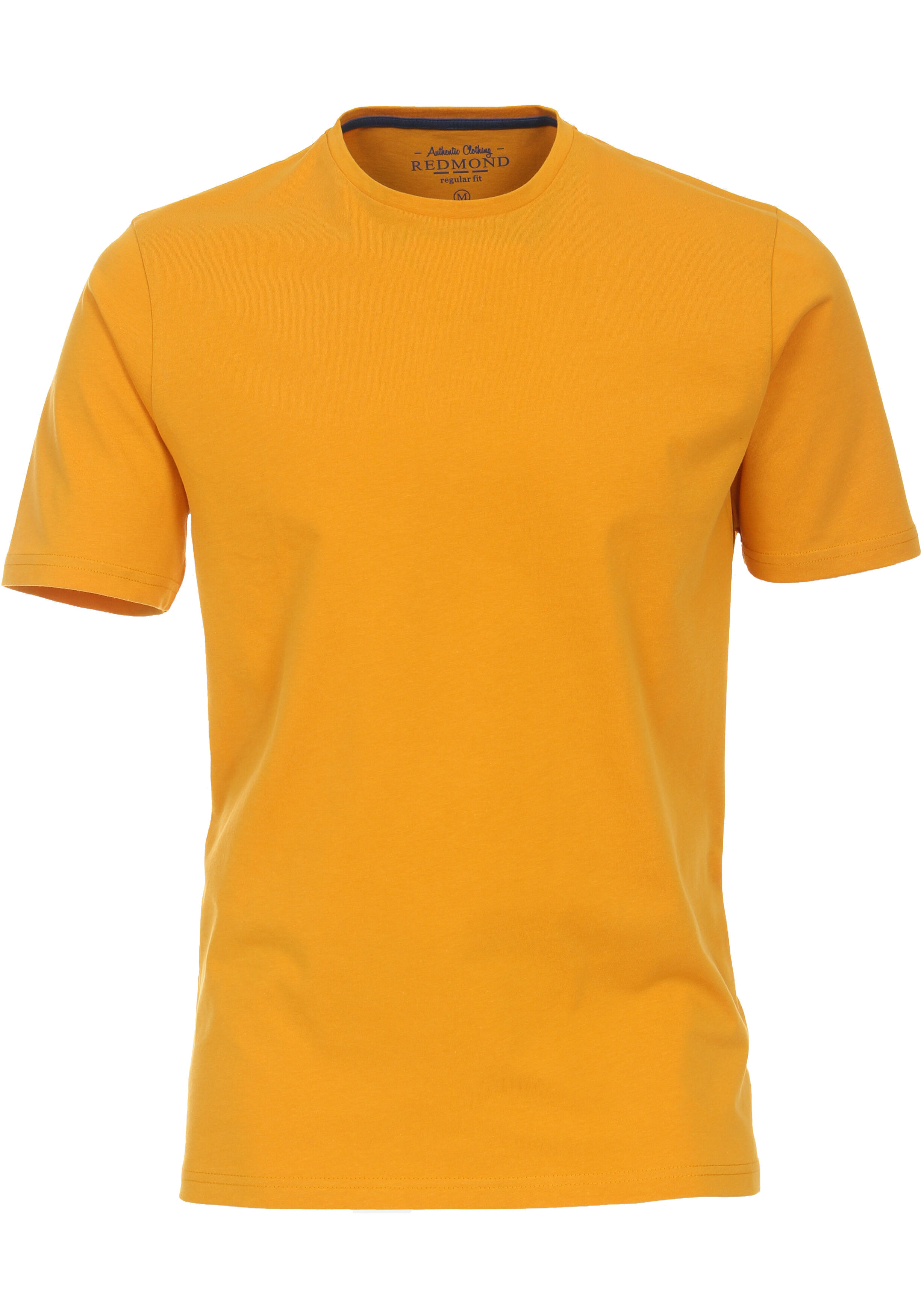 Redmond regular fit T-shirt, korte mouw O-hals, geel