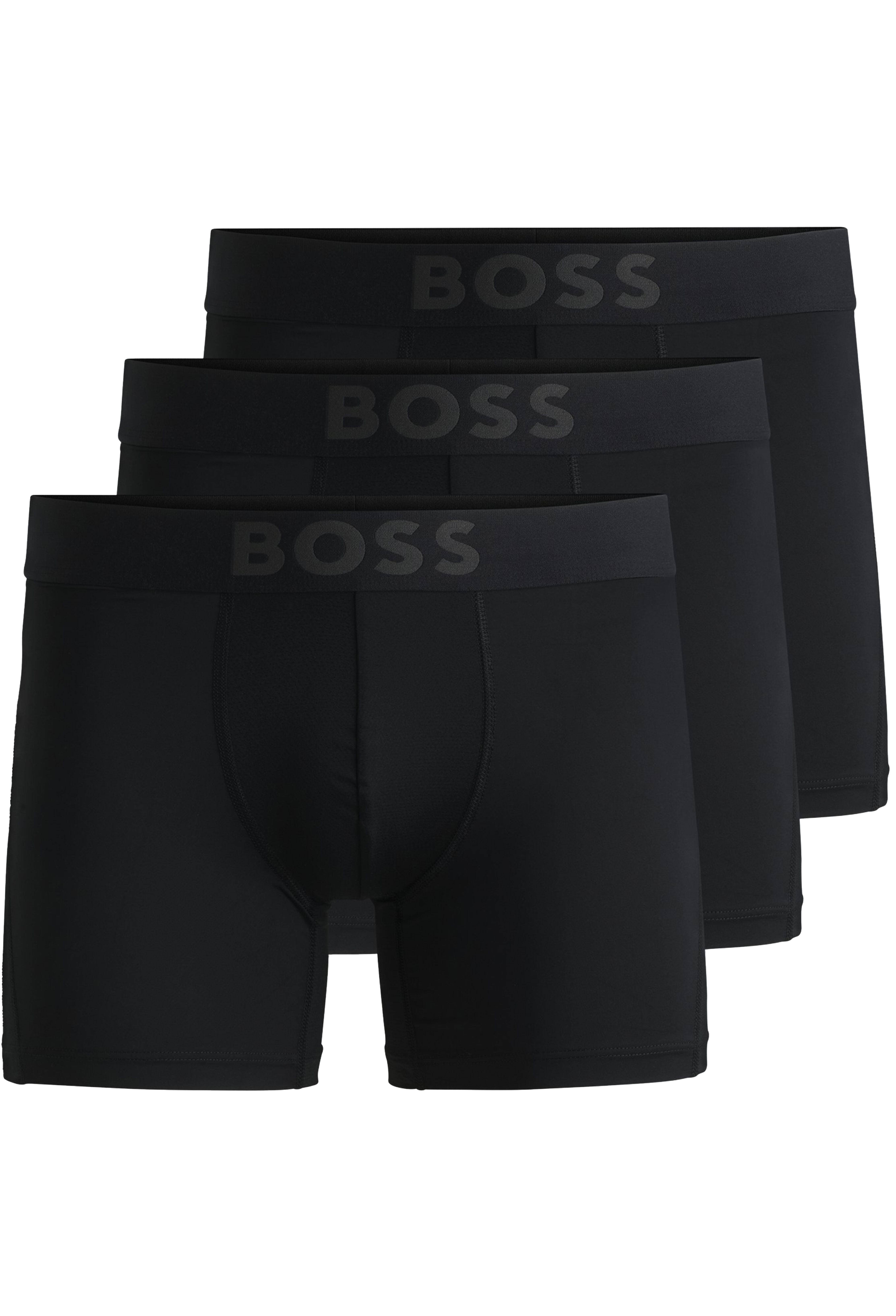 HUGO BOSS Active boxer briefs (3-pack), heren boxers extra lang, zwart