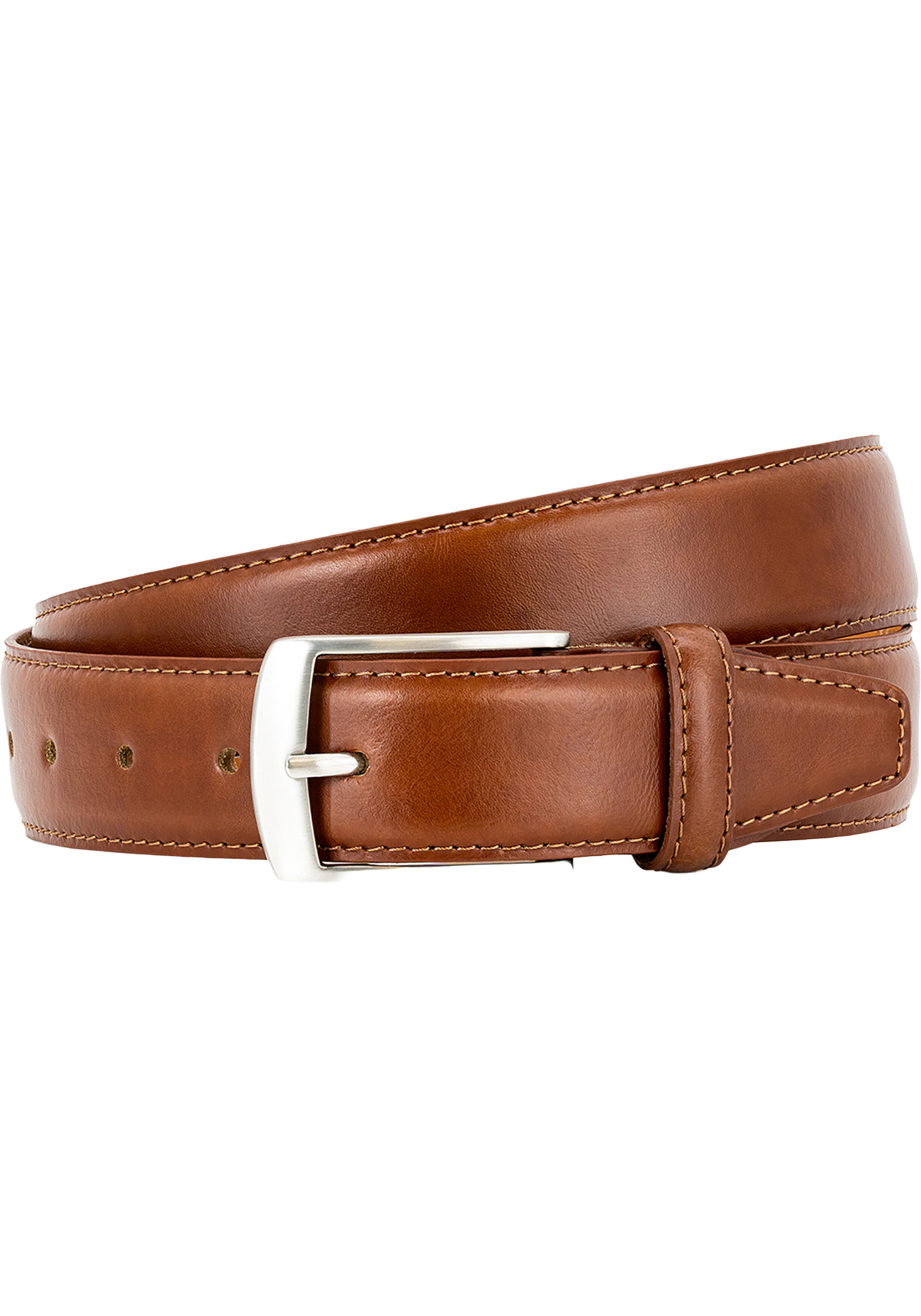 PIERRE CARDIN leren heren riem, cognac