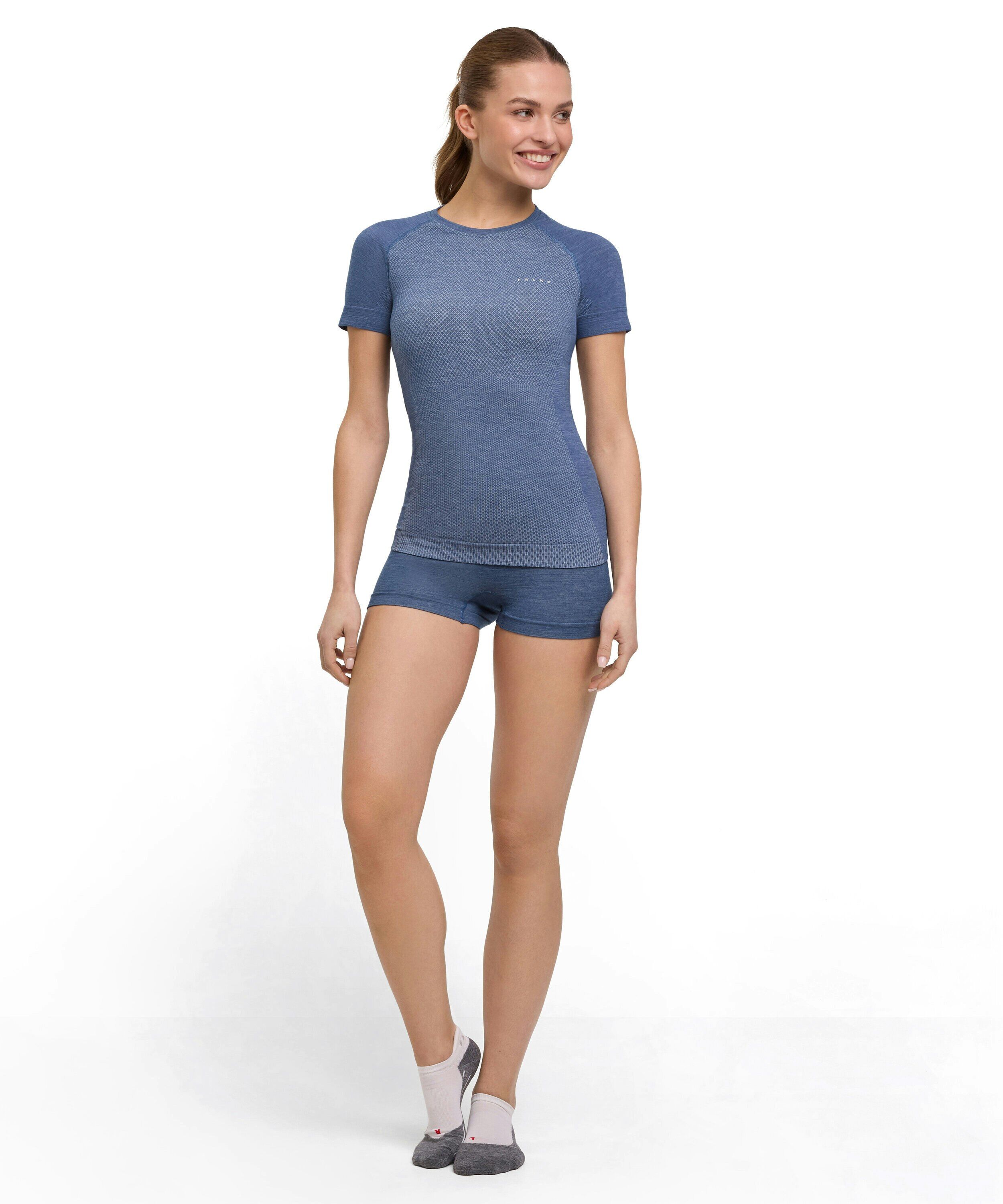 FALKE dames hipster Wool-Tech Light, thermobroek, blauw (capitain)