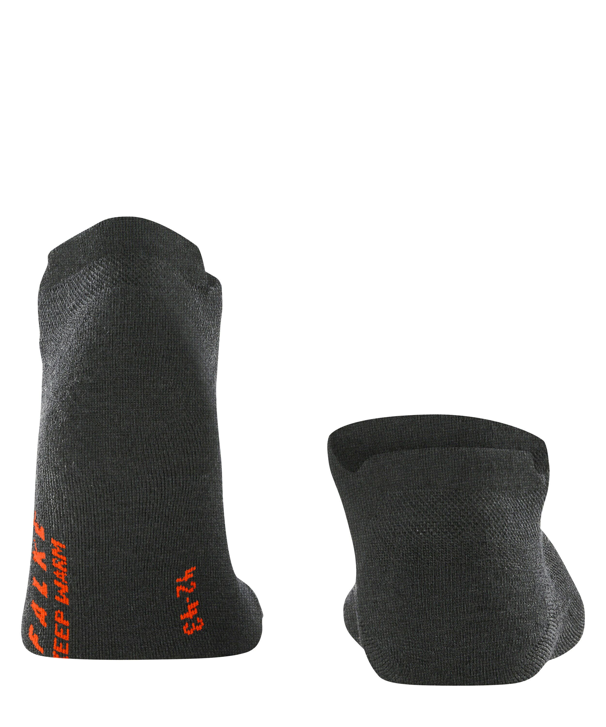 FALKE Keep Warm unisex sneakersokken, antraciet grijs (anthra.melange)